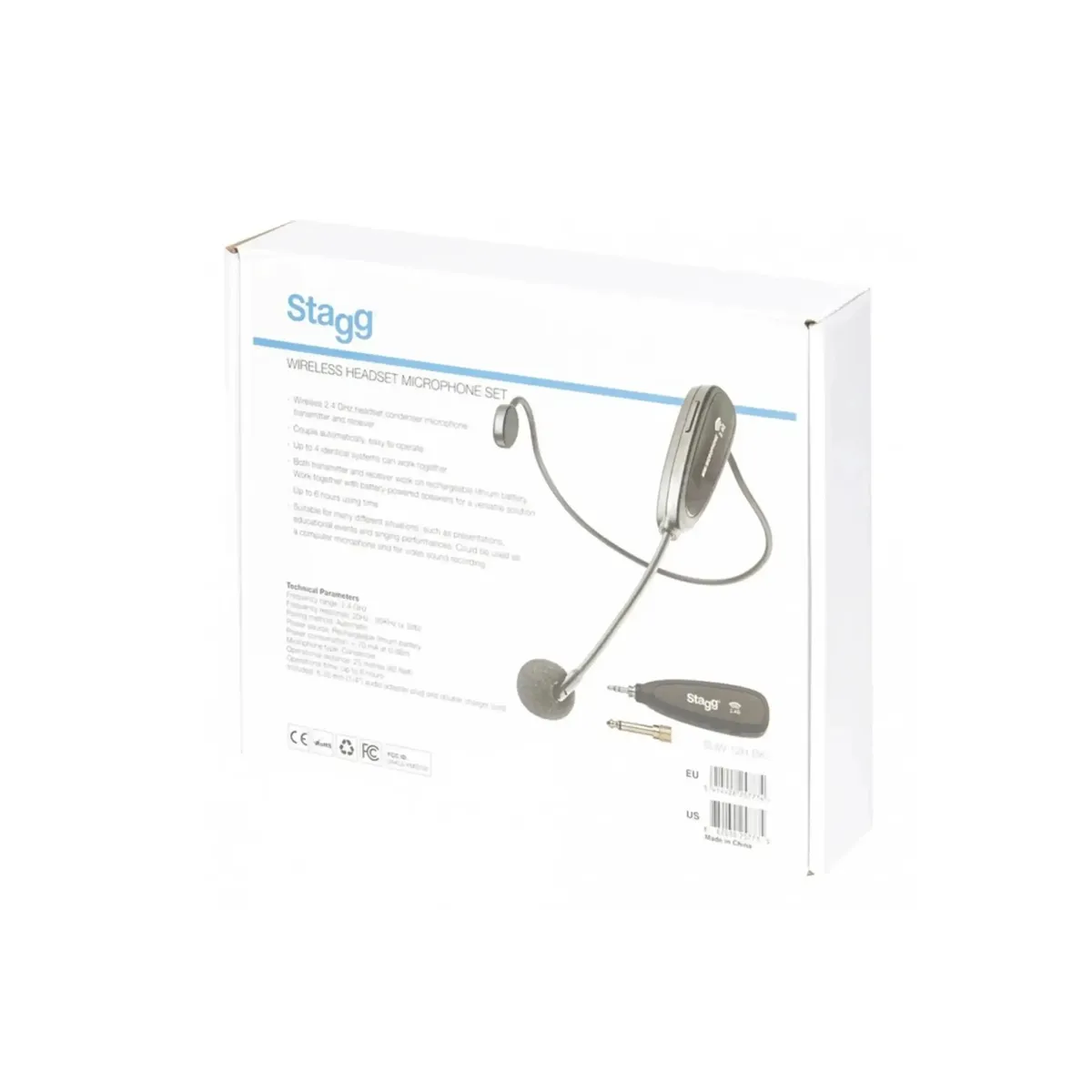 Stagg SUW 12H-BK 2.4 GHZ Wireless Headset Microphone Set - Image 2