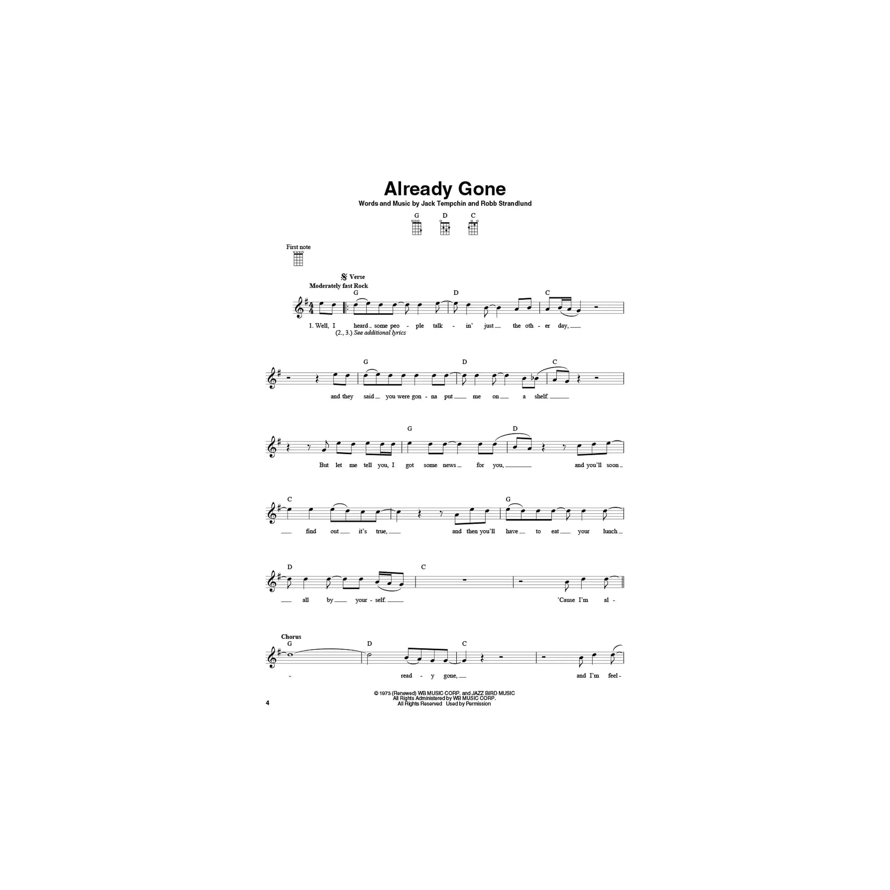 3-Chord Songs For Baritone Ukulele - Melody, Chords and Lyrics for D-G-B-E Tuning - Image 3