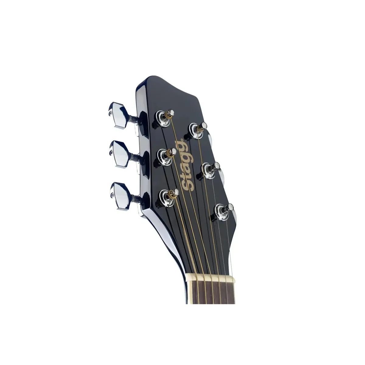 Stagg SA20A BLK Auditorium Acoustic Guitar - Black - Image 4