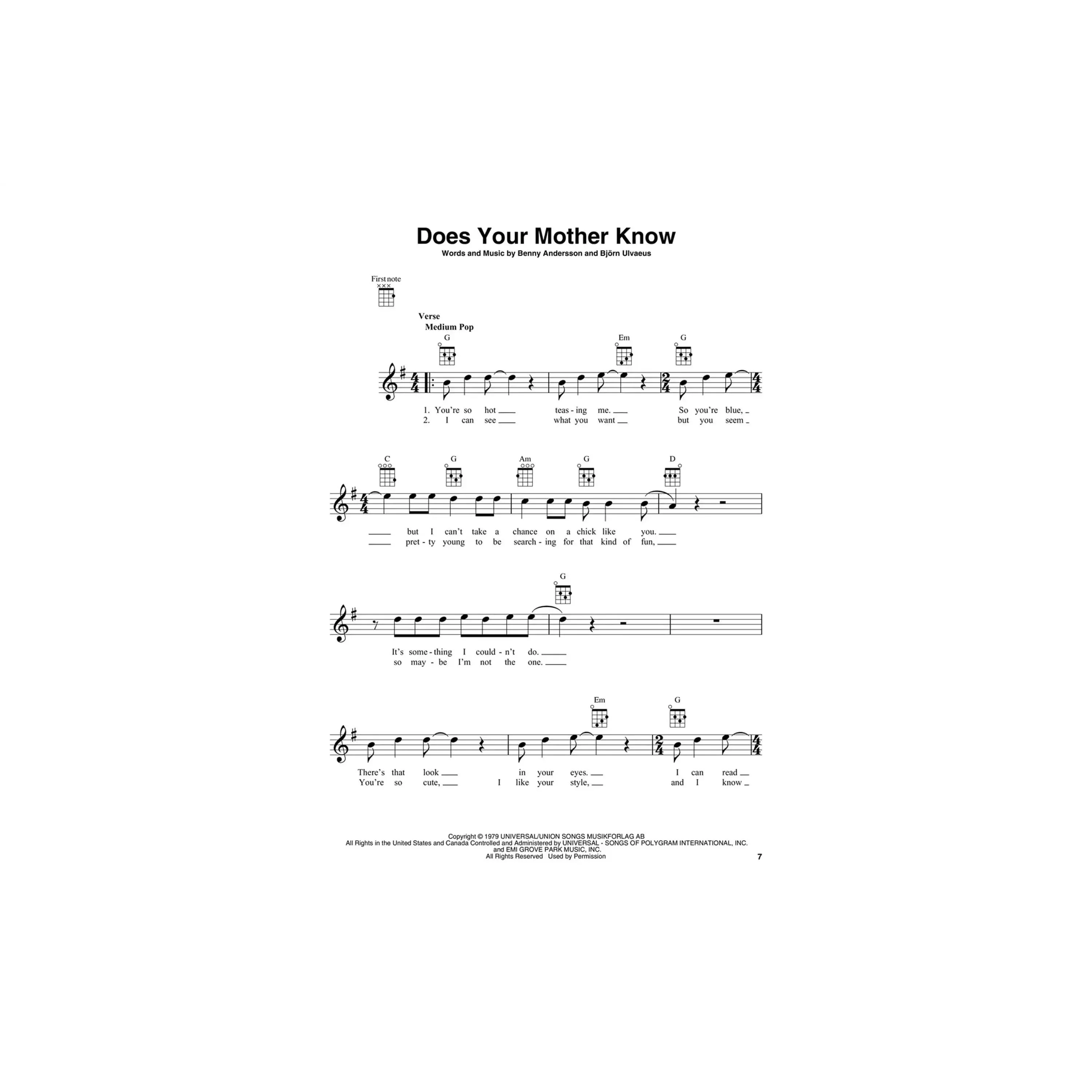 ABBA – Gold: Greatest Hits for Ukulele - Image 3