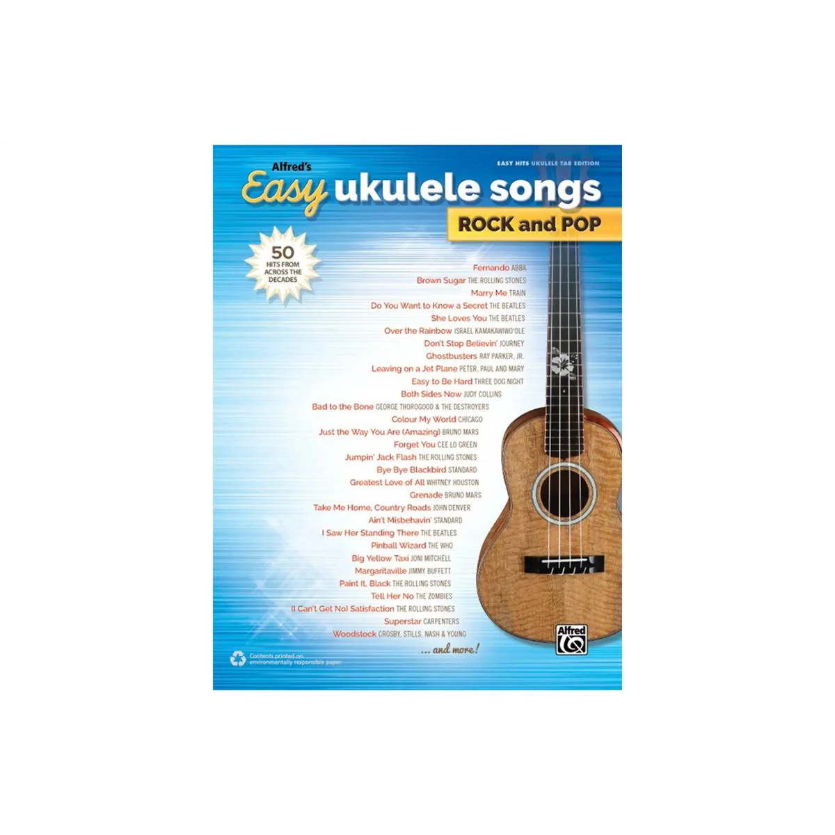Alfred's Easy Ukulele Songs: Rock and Pop