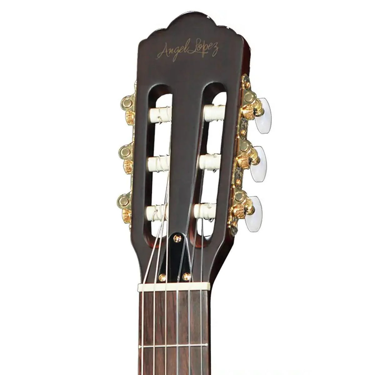 Angel Lopez EC3000CBK Solid Body Classical Electric Guitar - Image 4