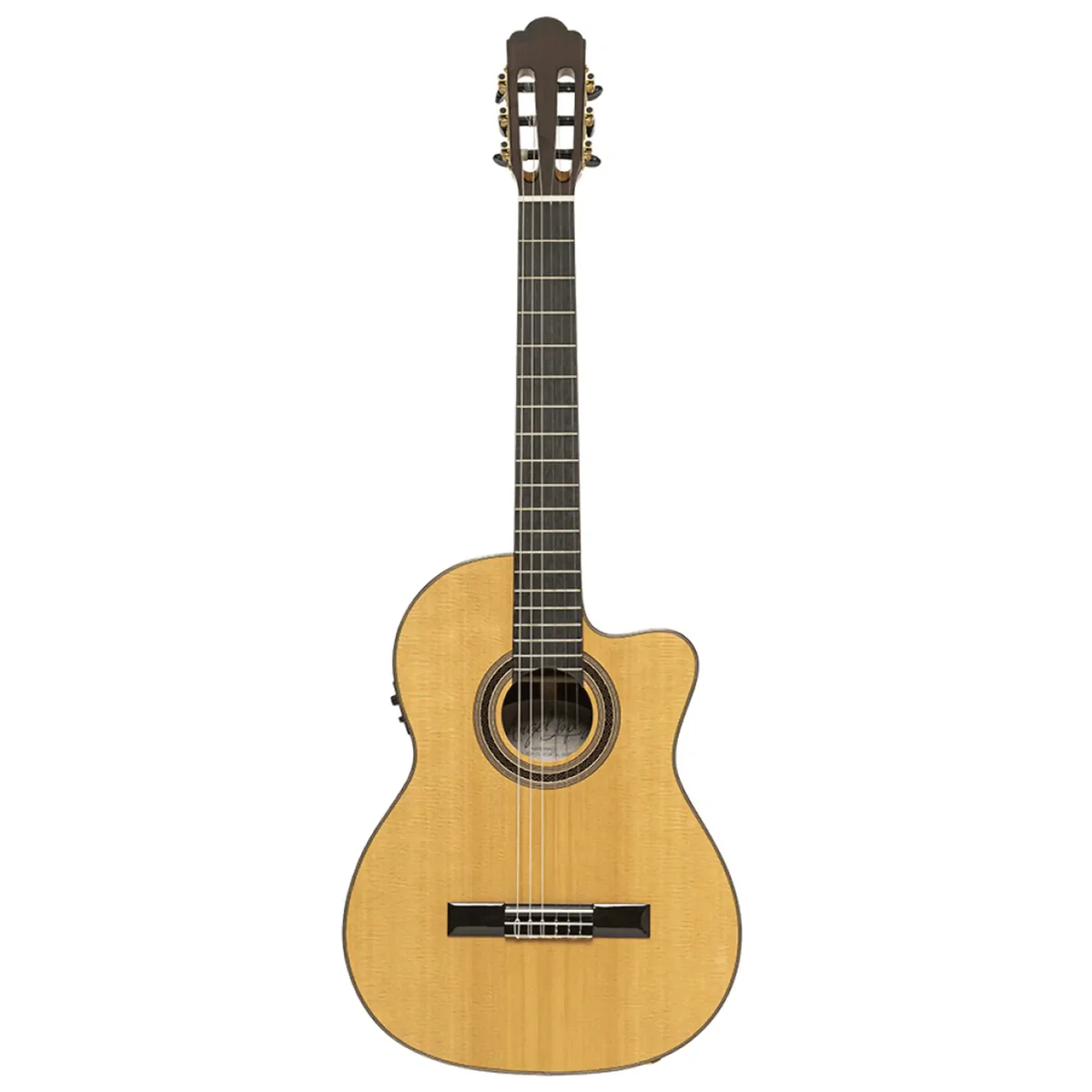 Angel Lopez Mazuelo SR-CE Acoustic-Electric Classical Guitar - Image 3