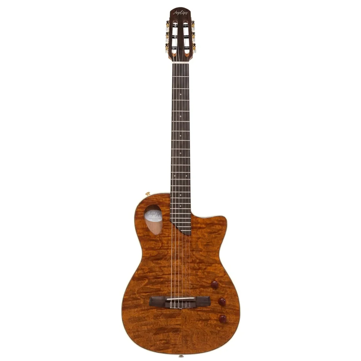 Angel Lopez Sherry CE N Hybrid Nylon Acoustic-Electric Classical Guitar - Image 4