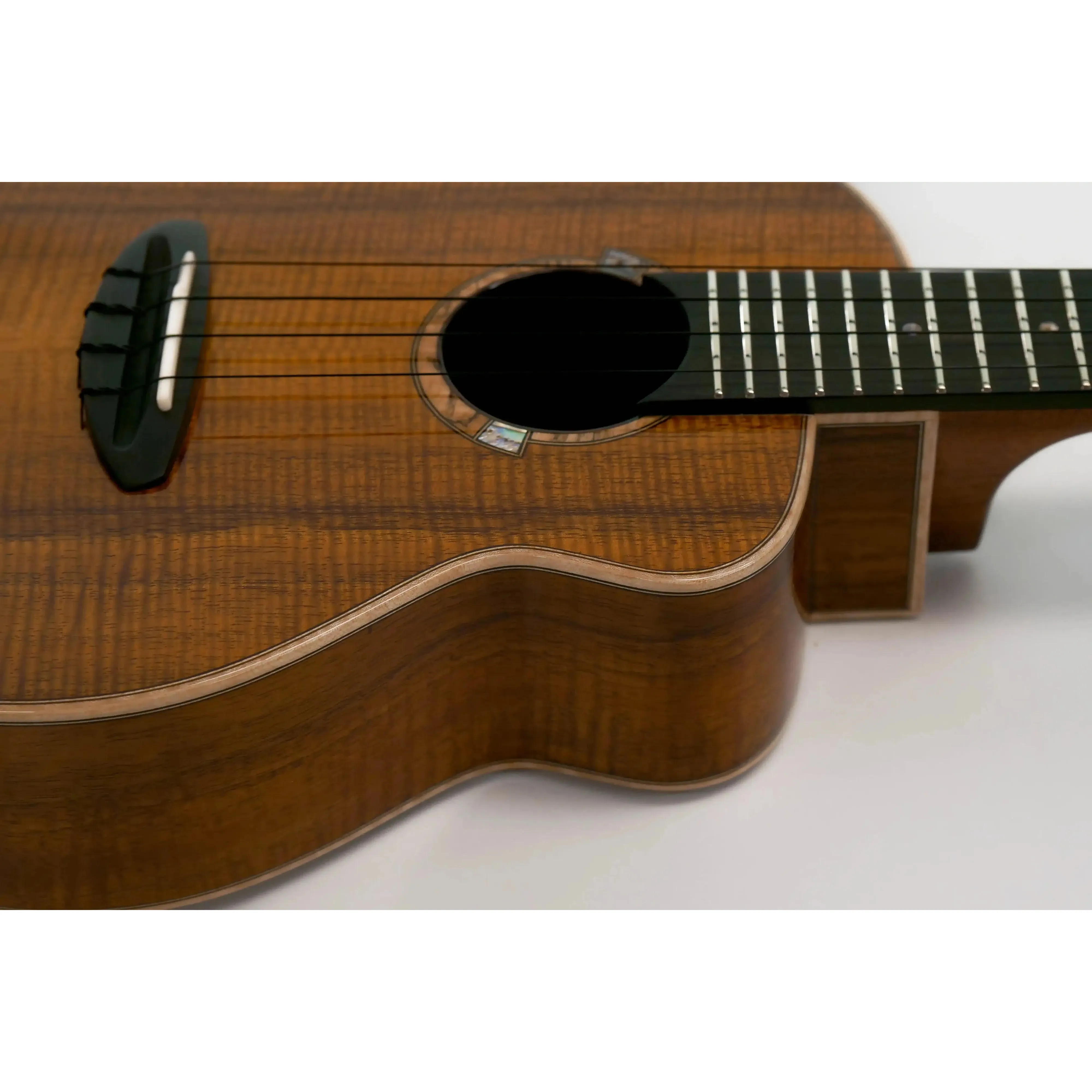 ANueNue UC5K Hawaiian Curly Koa Bird Concert Ukulele - Image 3