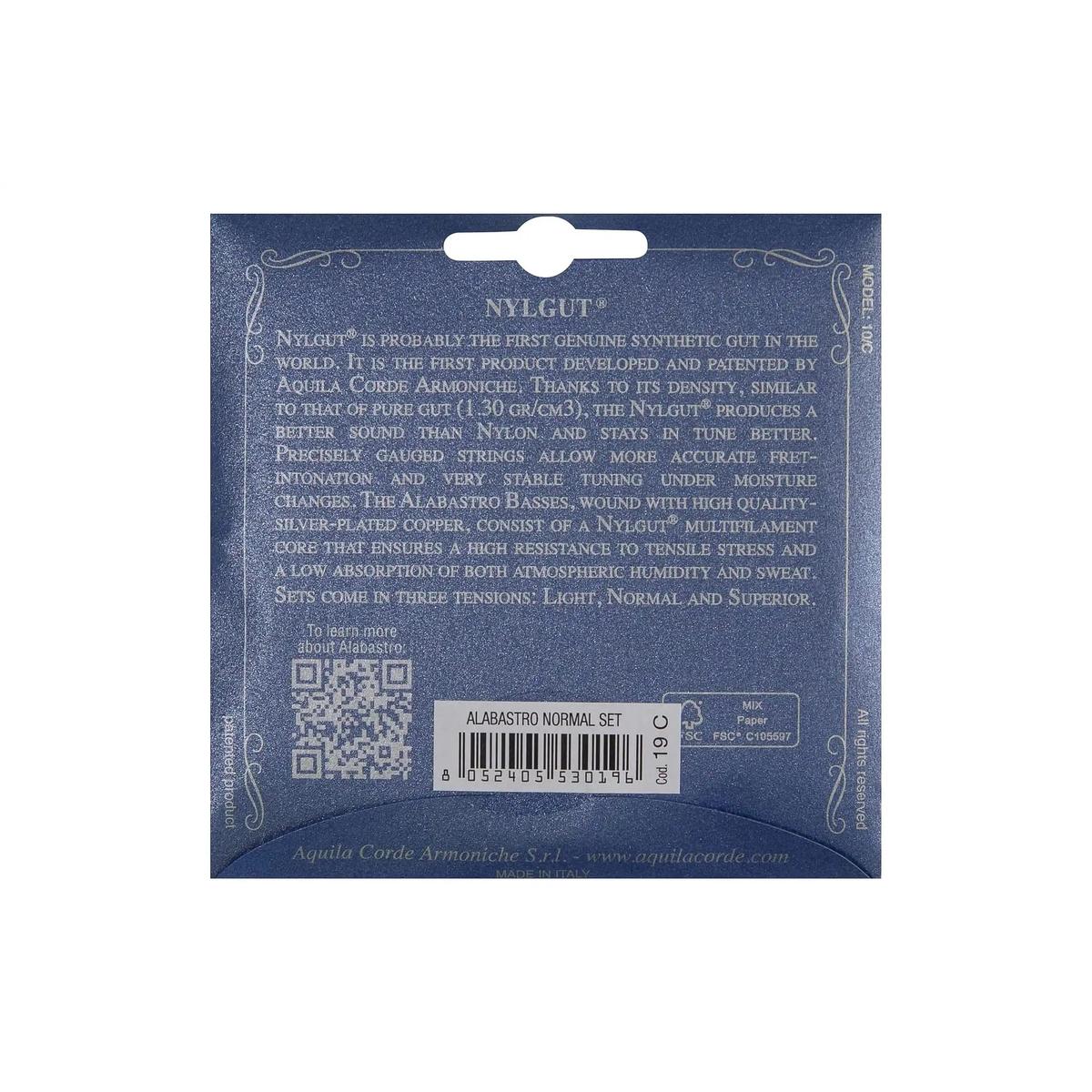 Aquila 19C Alabastro Classical Guitar Strings - Normal Tension - Image 2