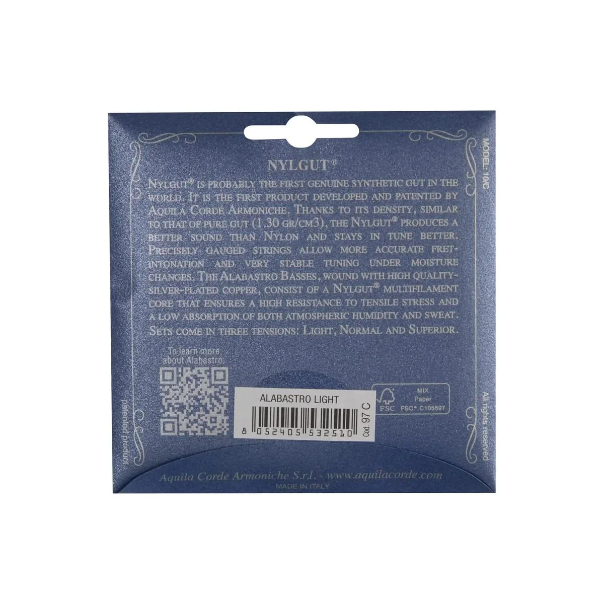 Aquila 97C Classical Guitar Strings Alabastro Light Strings - Image 2
