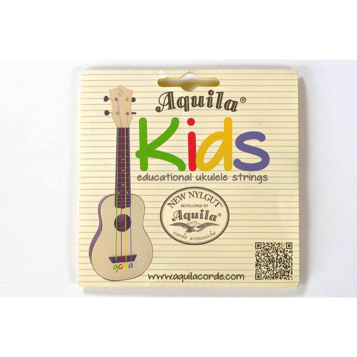 Aquila Kids Educational Colorful Ukulele New Nylgut Strings - Soprano, Concert, & Tenor Strings