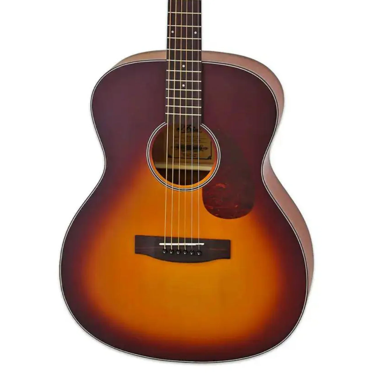 Aria 101-MTTS-OM Matte Tobacco Sunburst Spruce Top Orchestra Guitar
