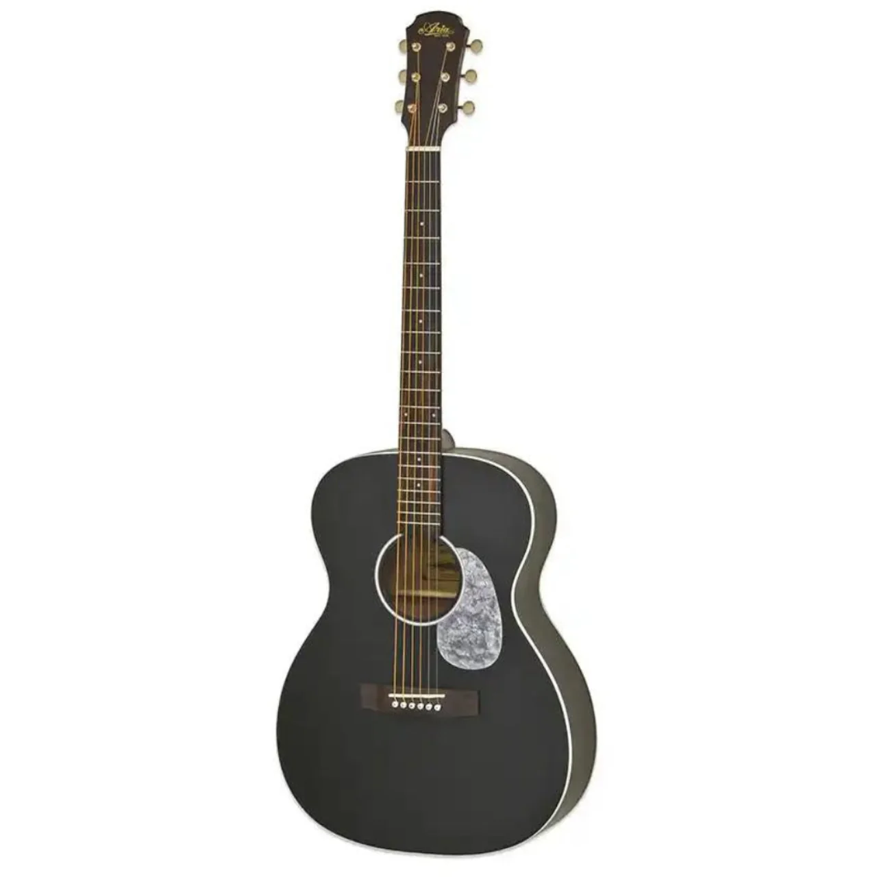 Aria 101-UP Urban Player Stained Black Orchestra Guitar - Image 2