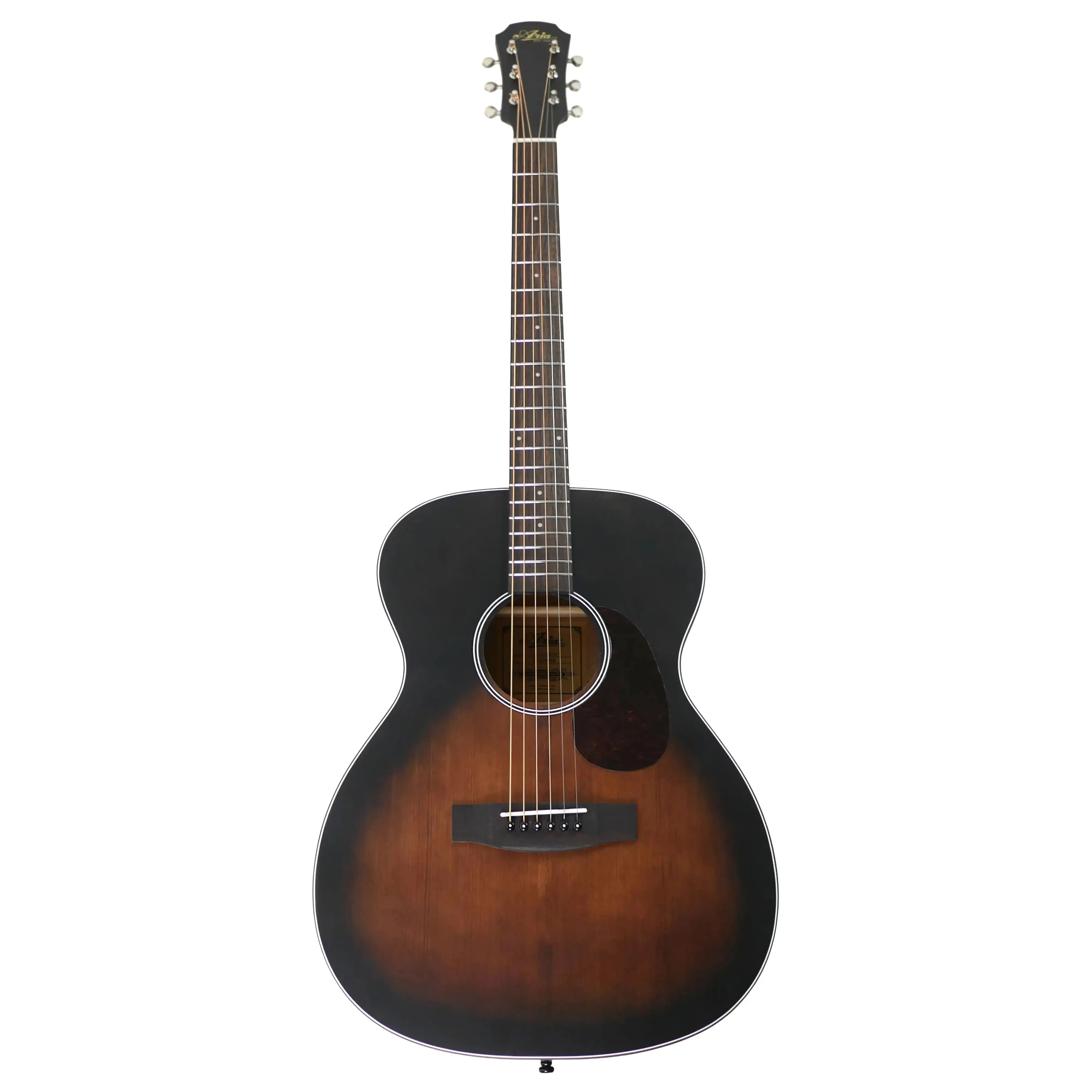 Aria 101DP-MUBR Delta Player Muddy Brown Acoustic Orchestra Guitar - Image 4