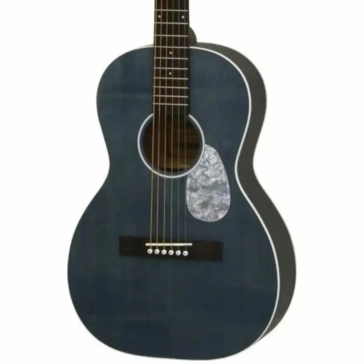 Aria 131-UP-STBL Urban Player Stained Blue Parlor Guitar