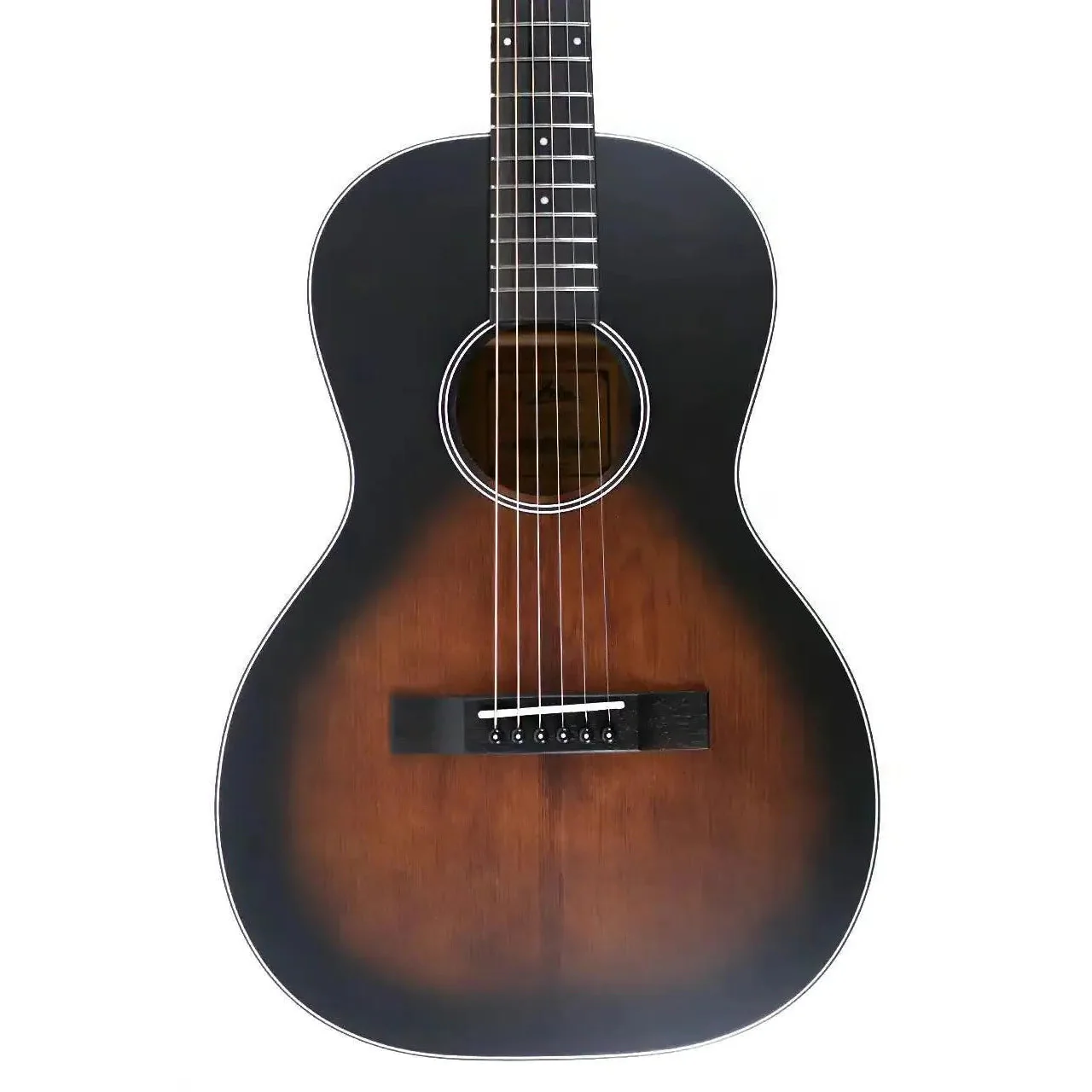 Aria 131DP-MUBR Delta Player Muddy Brown Acoustic Parlor Guitar - Blem