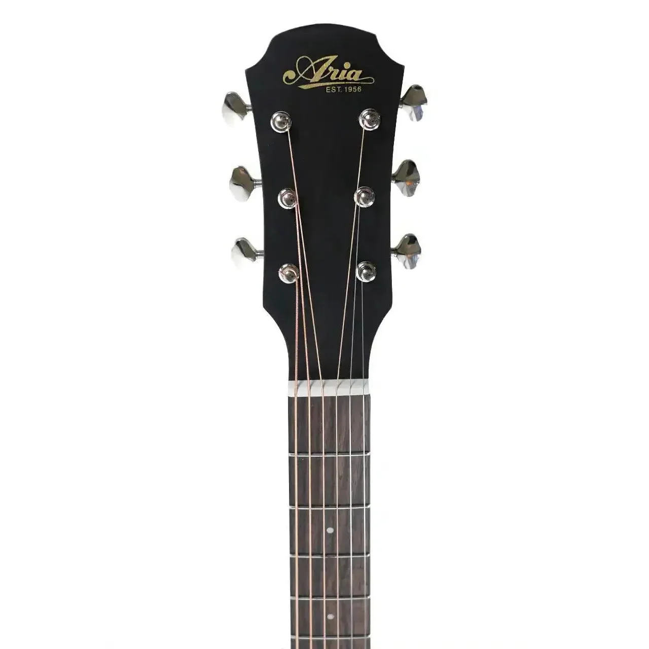Aria 131DP-MUBR Delta Player Muddy Brown Acoustic Parlor Guitar - Blem - Image 5
