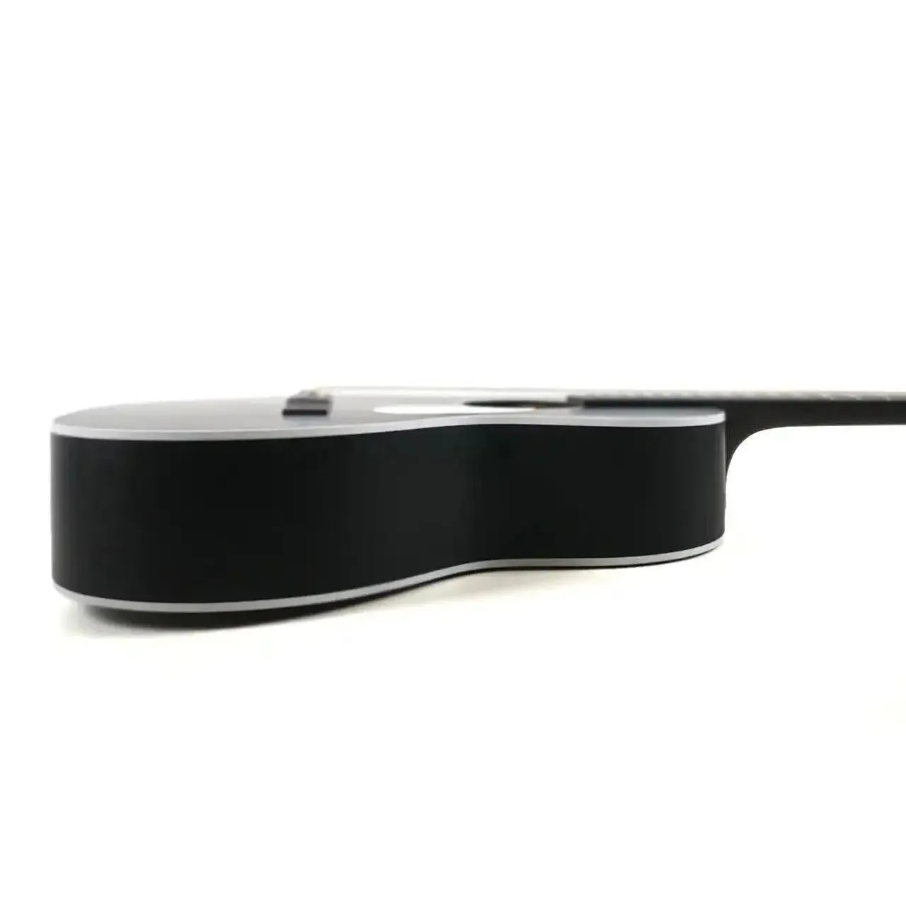 Aria 131UP-STBK Urban Player Stained Black Acoustic Parlor Guitar - Image 3
