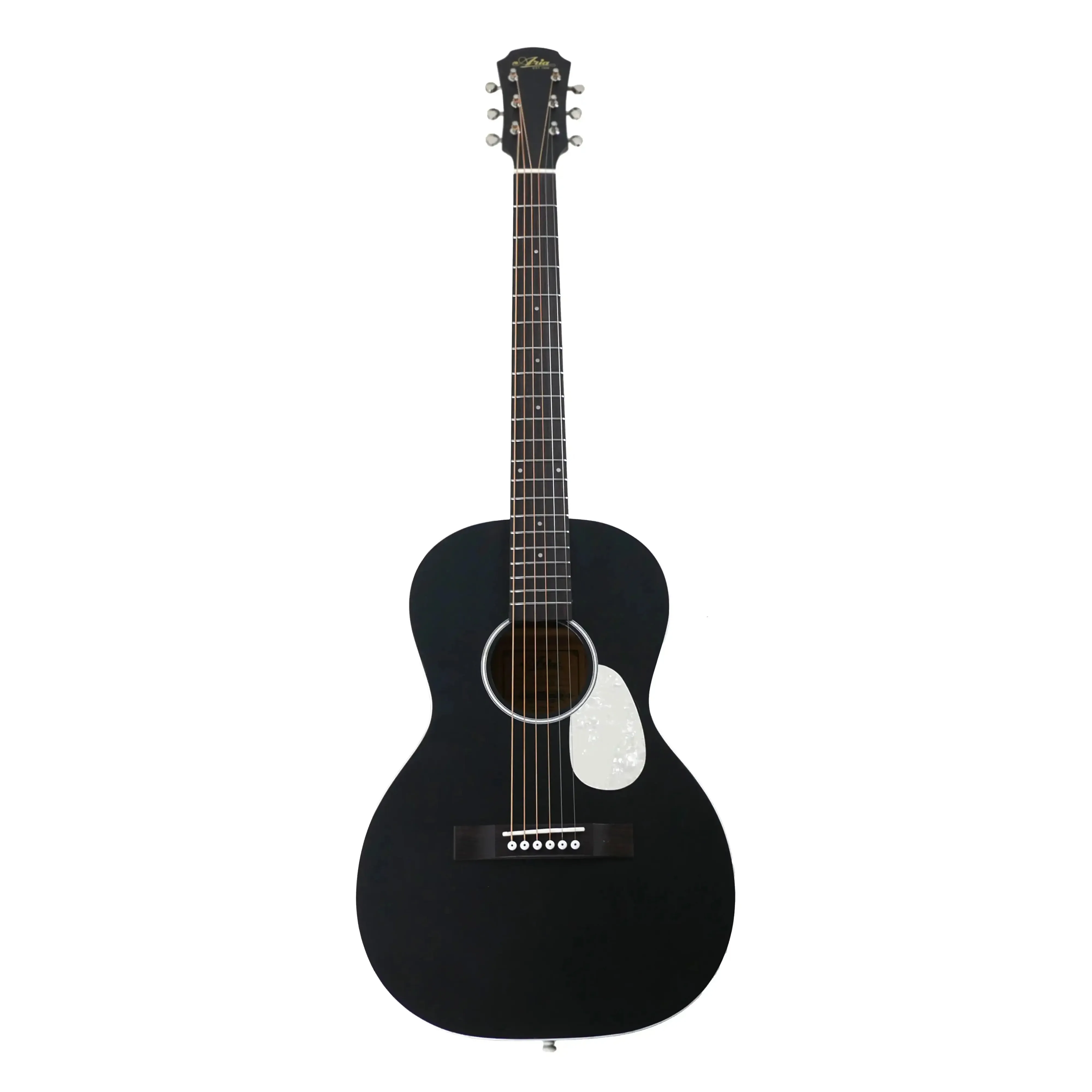 Aria 131UP-STBK Urban Player Stained Black Acoustic Parlor Guitar - Image 4