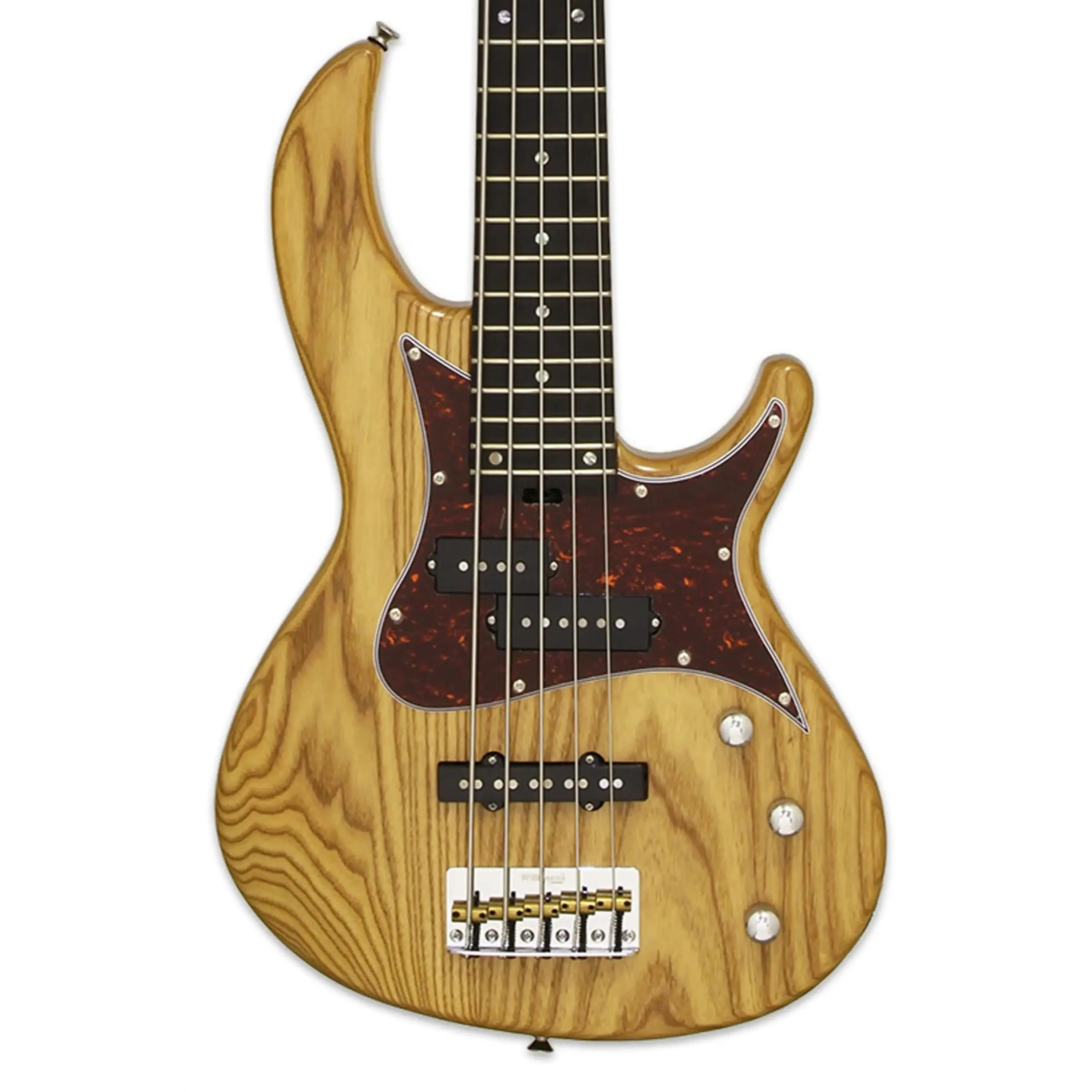 Aria 313-MK2/5 Detroit Pro II Hot Rod Collection Electric Bass - 5-String Open-Pore Natural