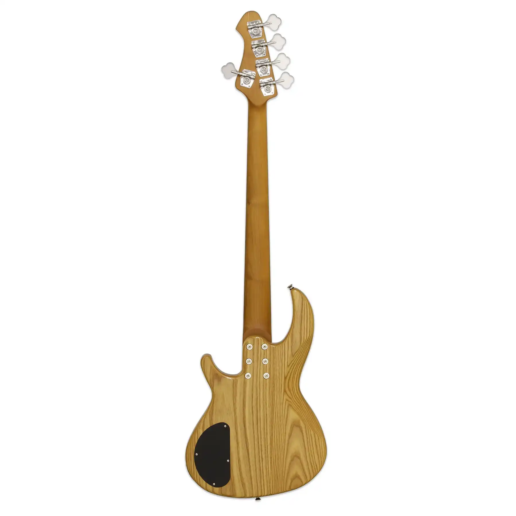 Aria 313-MK2/5 Detroit Pro II Hot Rod Collection Electric Bass - 5-String Open-Pore Natural - Image 4
