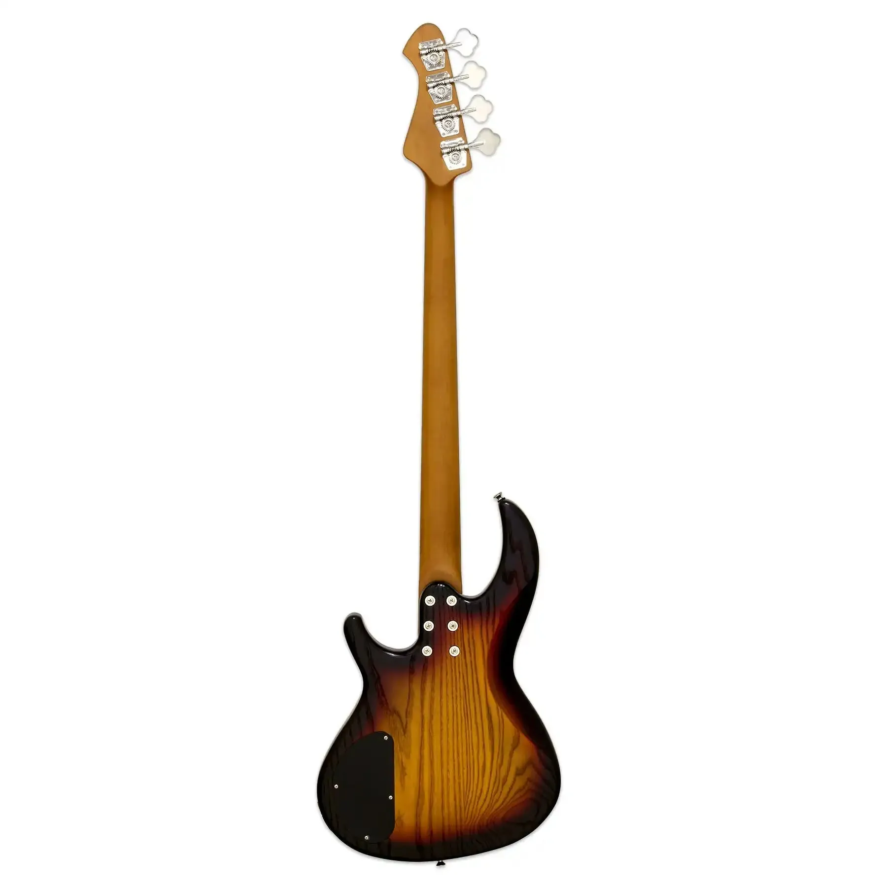 Aria 313-MK2 Detroit Pro II Hot Rod Collection Electric Bass - Open-Pore Sunburst - Image 4