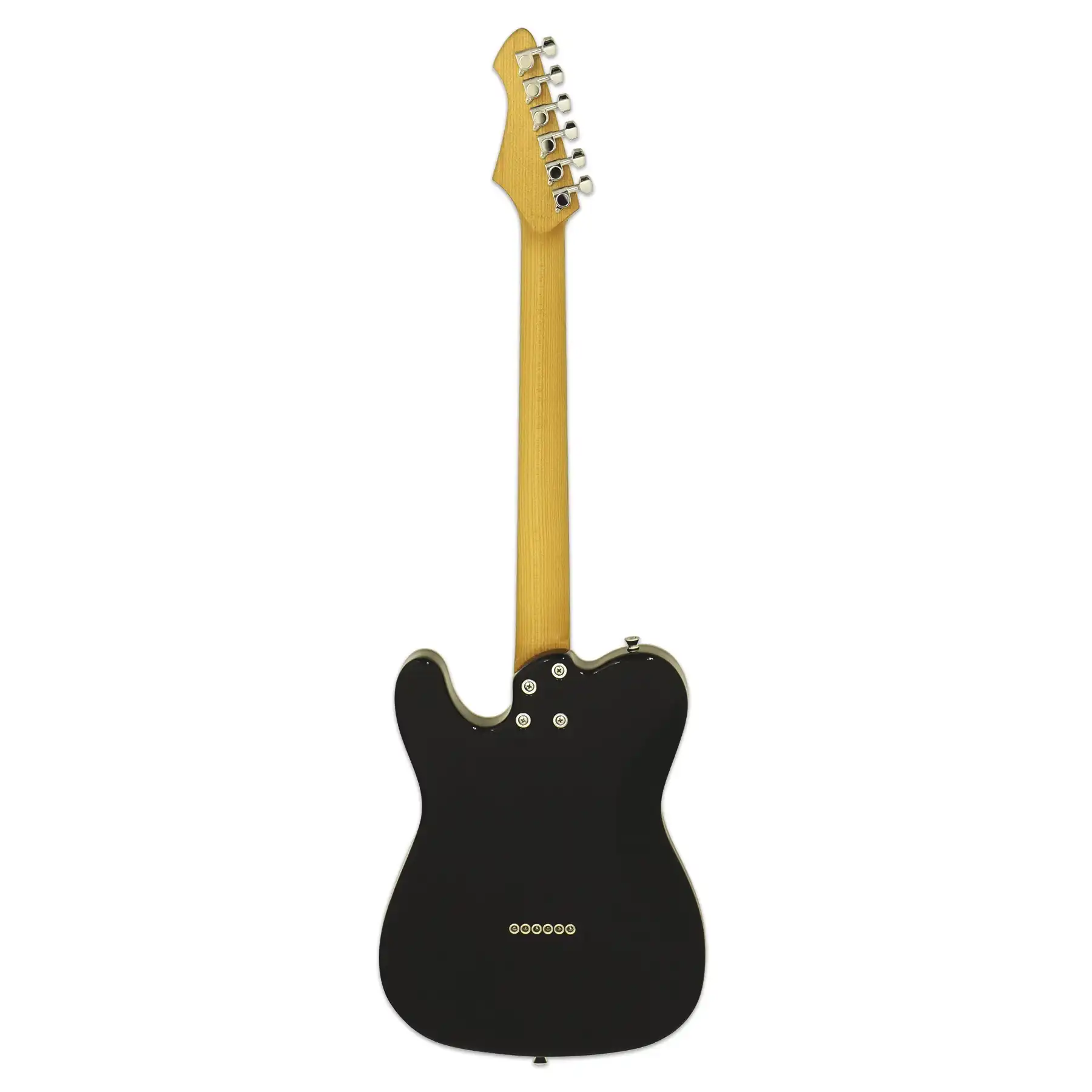 Aria 615-WJ Nashville Hot Rod Collection Electric Guitar - Black - Image 4