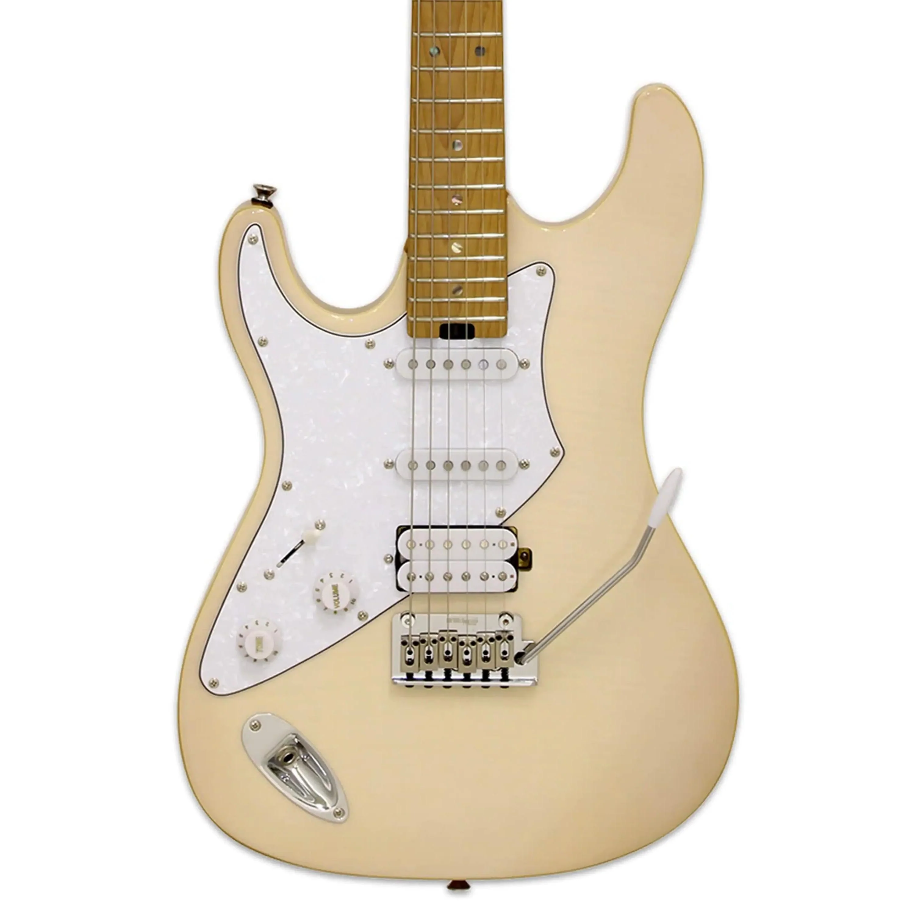 Aria 714-JH Fullerton Hot Rod Collection Electric Guitar - Marble White