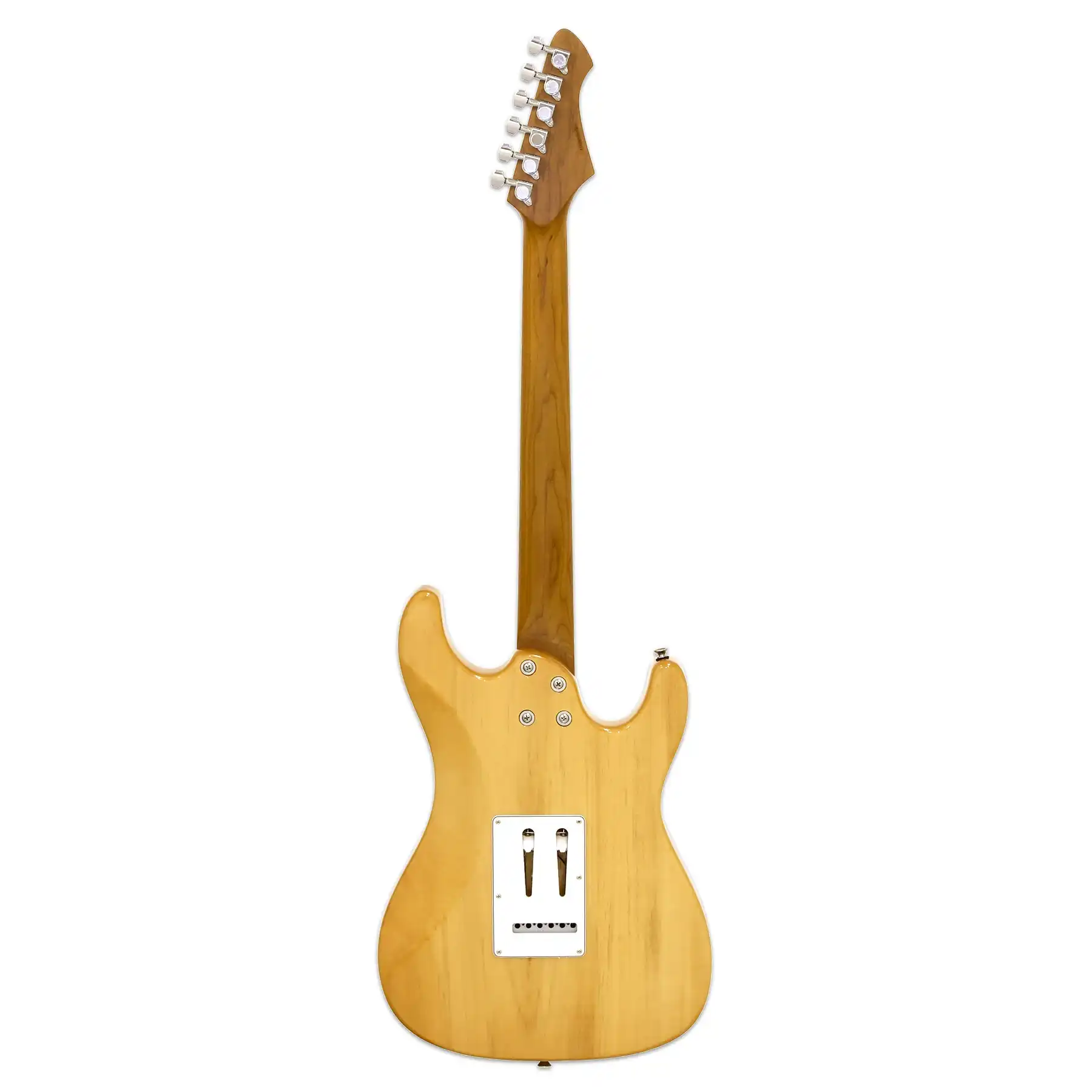 Aria 714-JH Fullerton Hot Rod Collection Electric Guitar - Marble White - Image 4