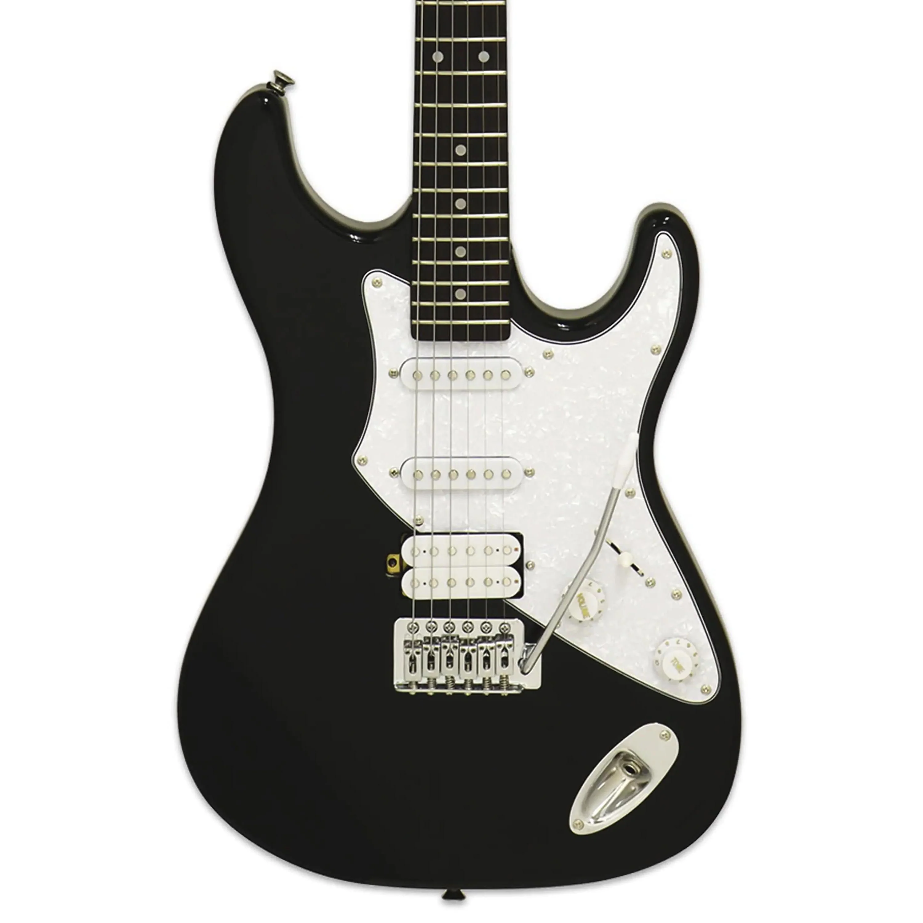 Aria 714-STD Fullerton Hot Rod Collection Electric Guitar - Black