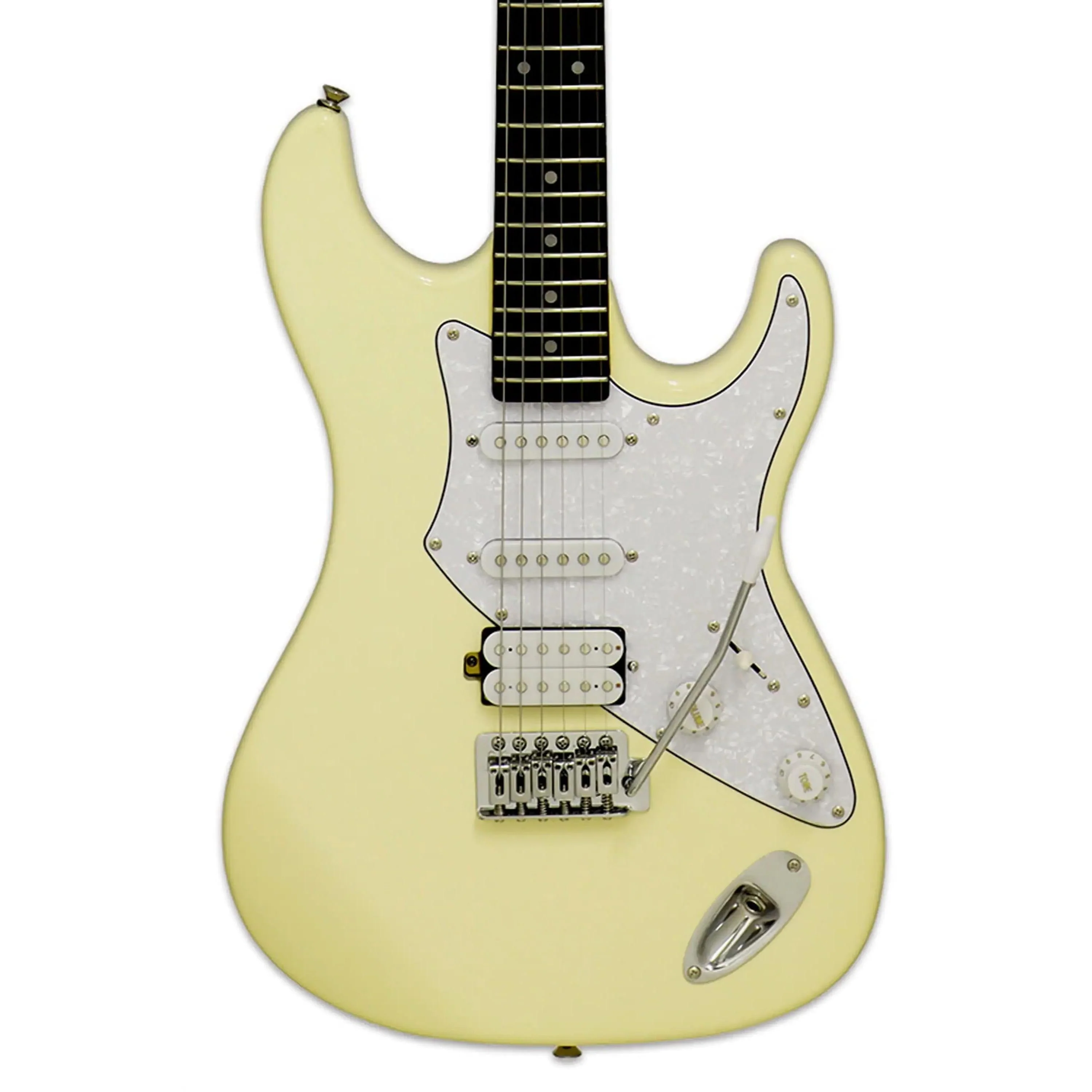 Aria 714-STD Fullerton Hot Rod Collection Electric Guitar - Vintage White