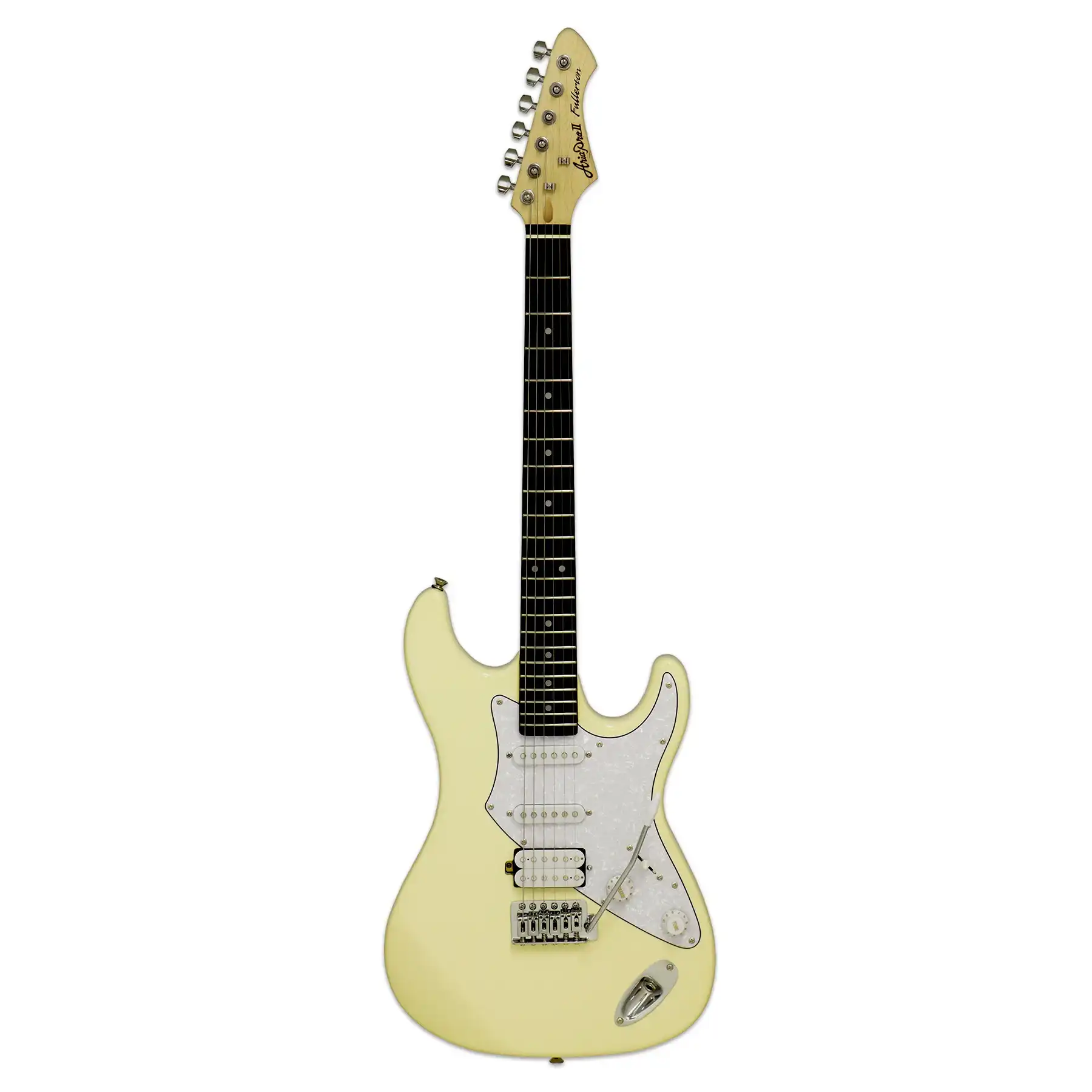 Aria 714-STD Fullerton Hot Rod Collection Electric Guitar - Vintage White - Image 4