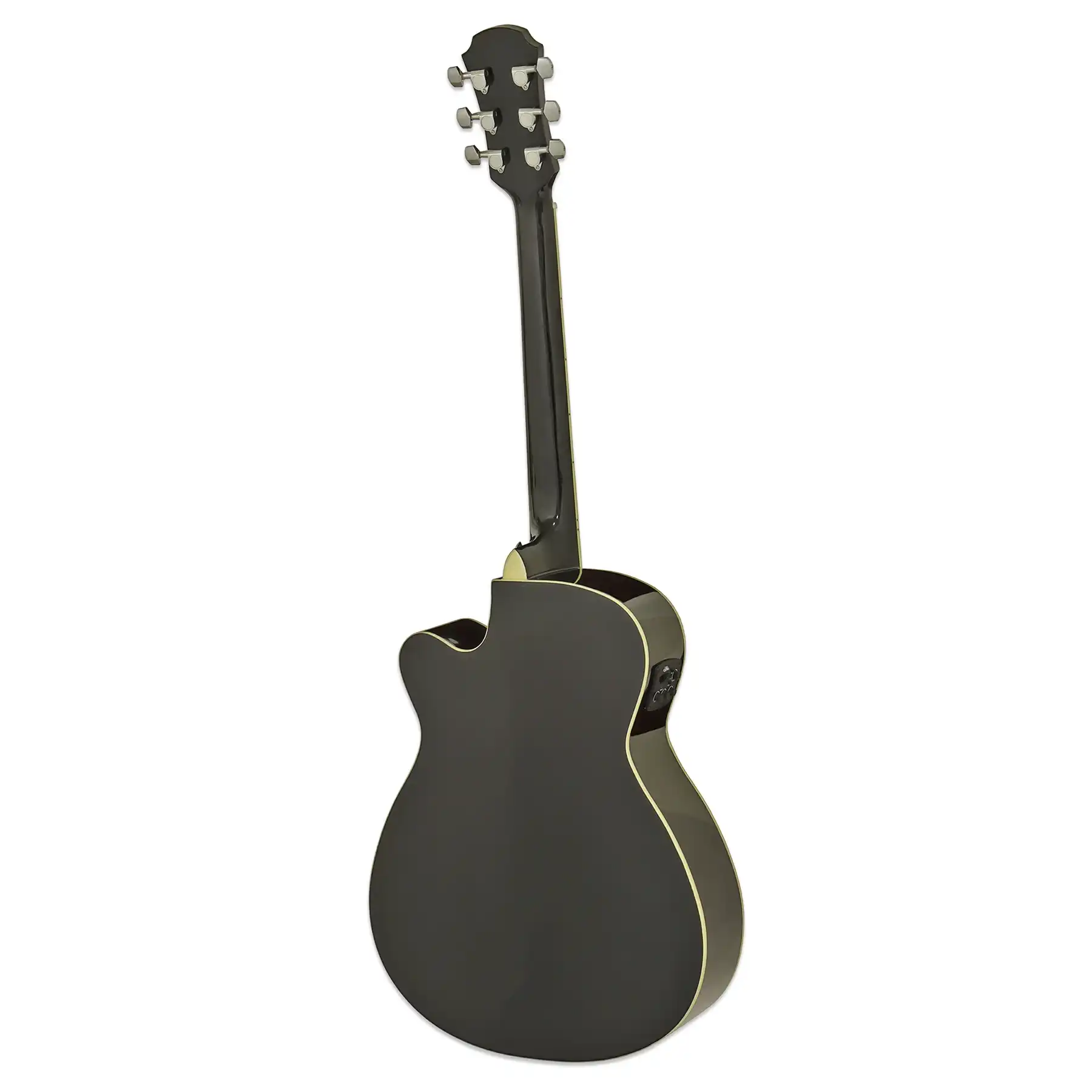 Aria AFN-15CE Prodigy Series Acoustic Electric Guitar - Black - Image 4