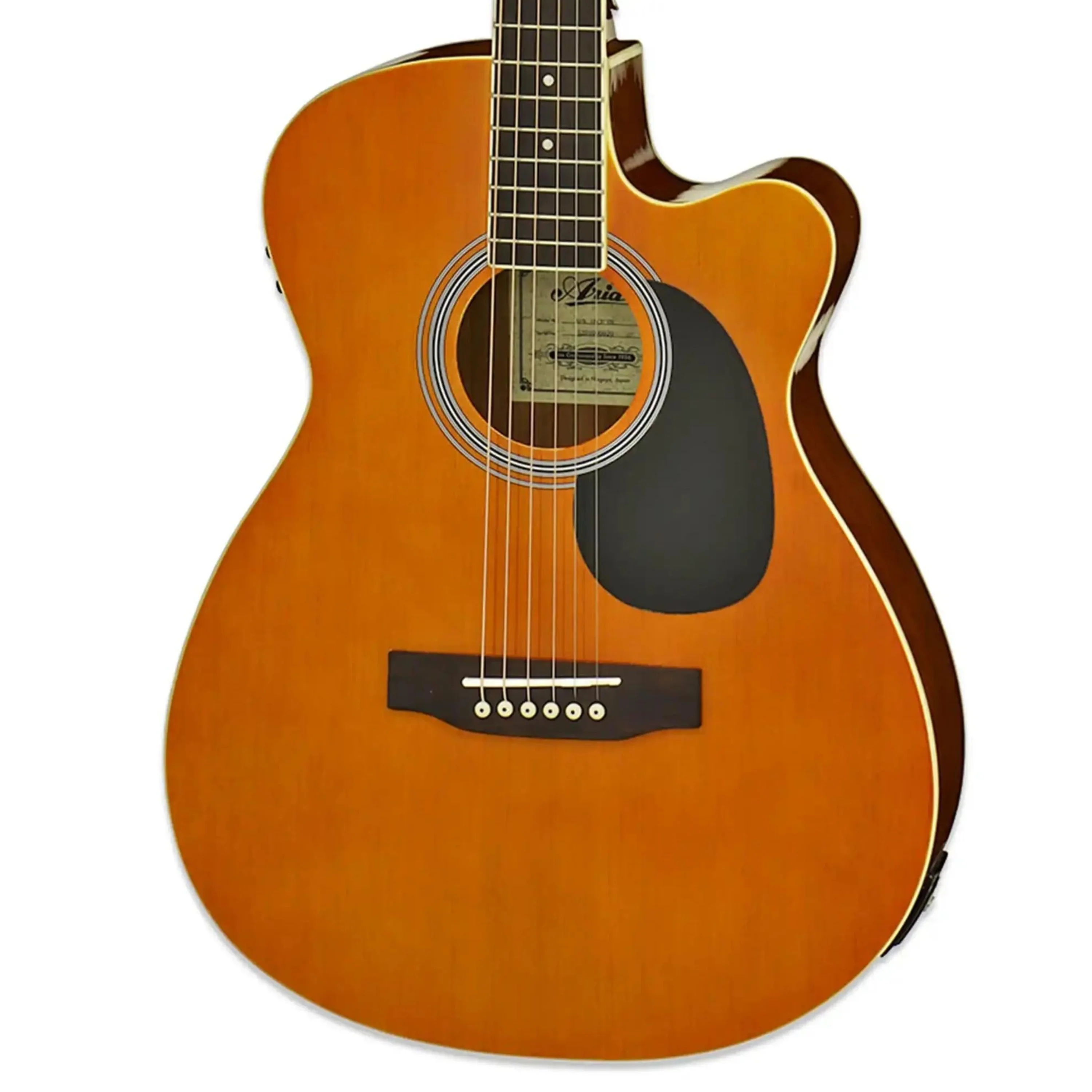 Aria AFN-15CE Prodigy Series Acoustic Electric Guitar - Orange