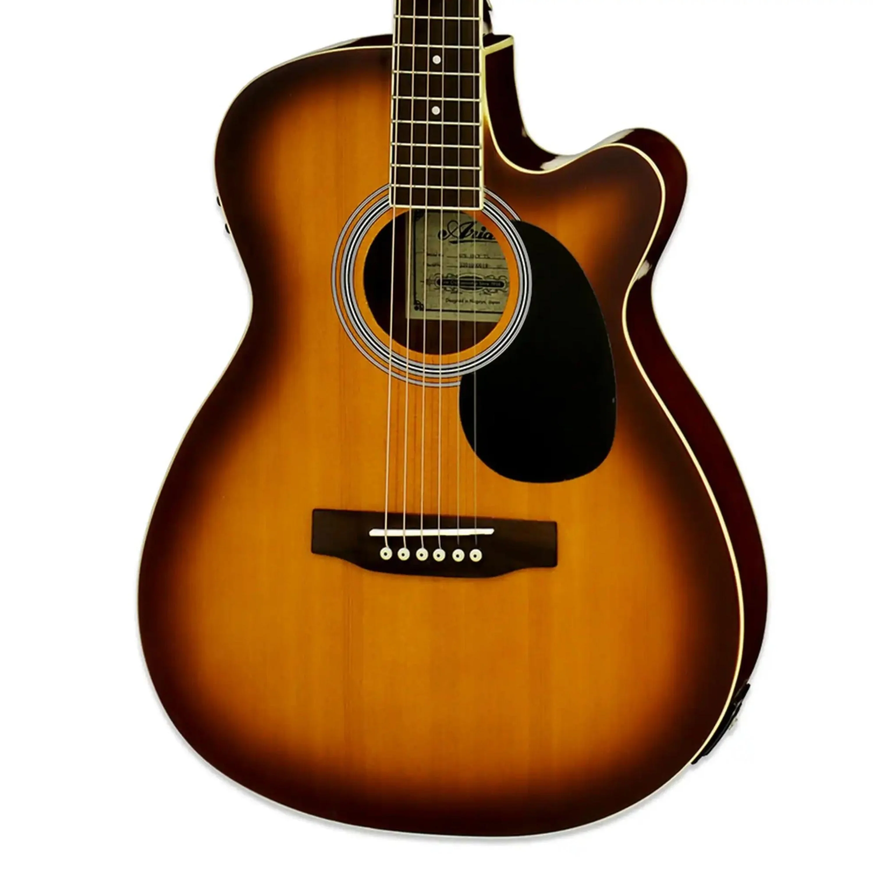 Aria AFN-15CE Prodigy Series Acoustic Electric Guitar - Tobacco Sunburst