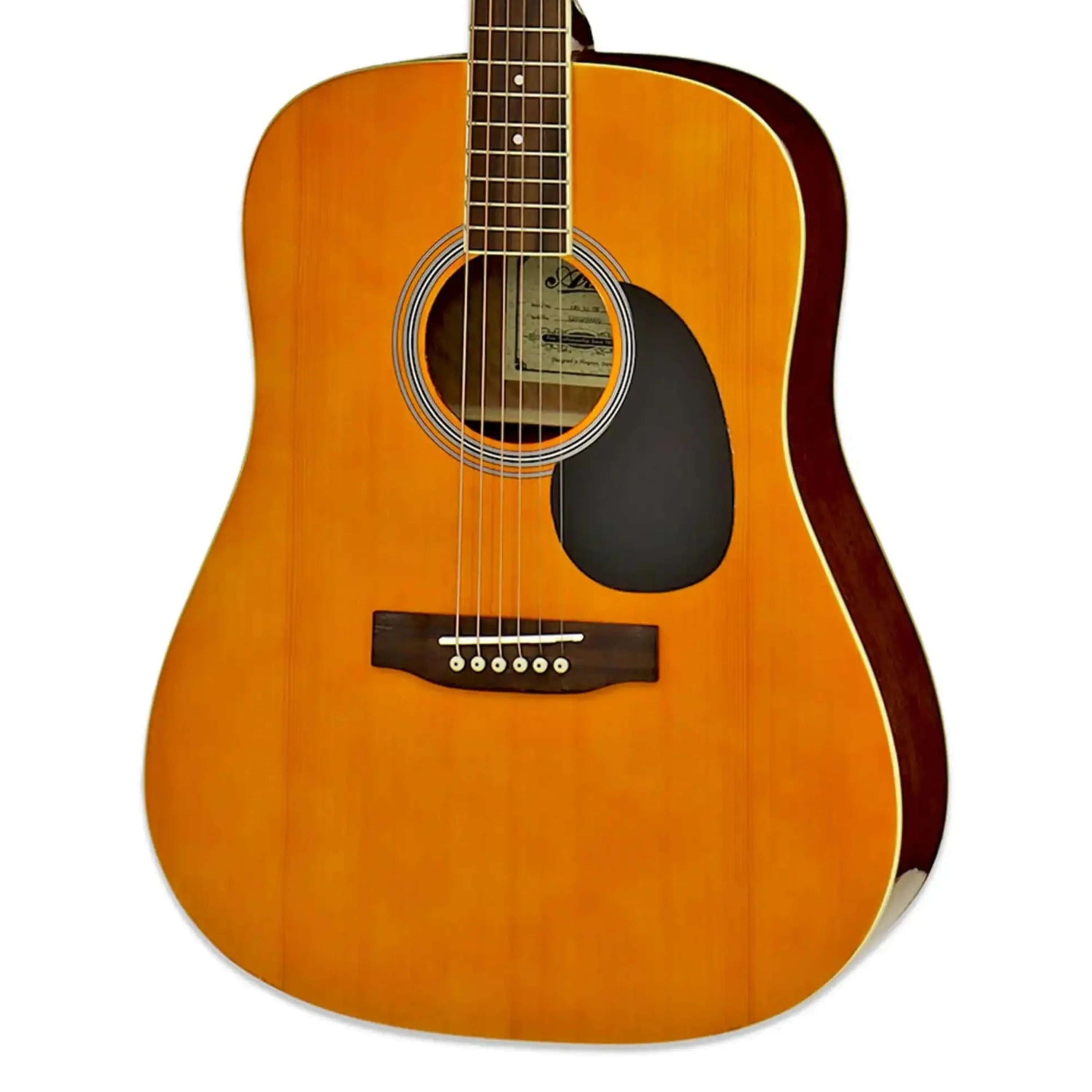 Aria AWN-15 Prodigy Series Acoustic Dreadnought Guitar - Orange