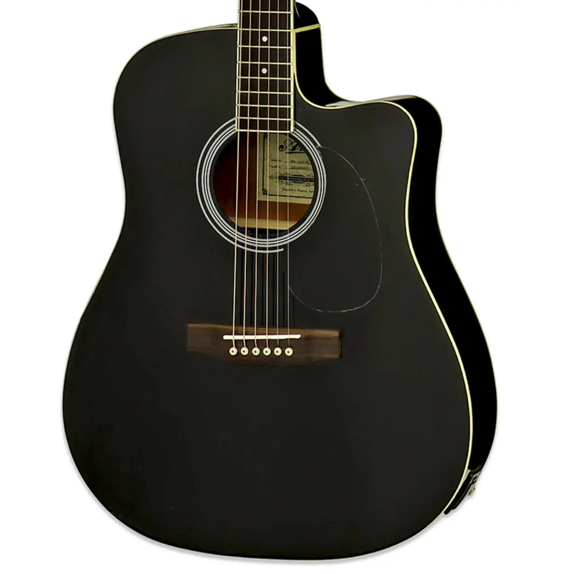 Aria AWN-15CE Prodigy Series Acoustic Electric Guitar - Black