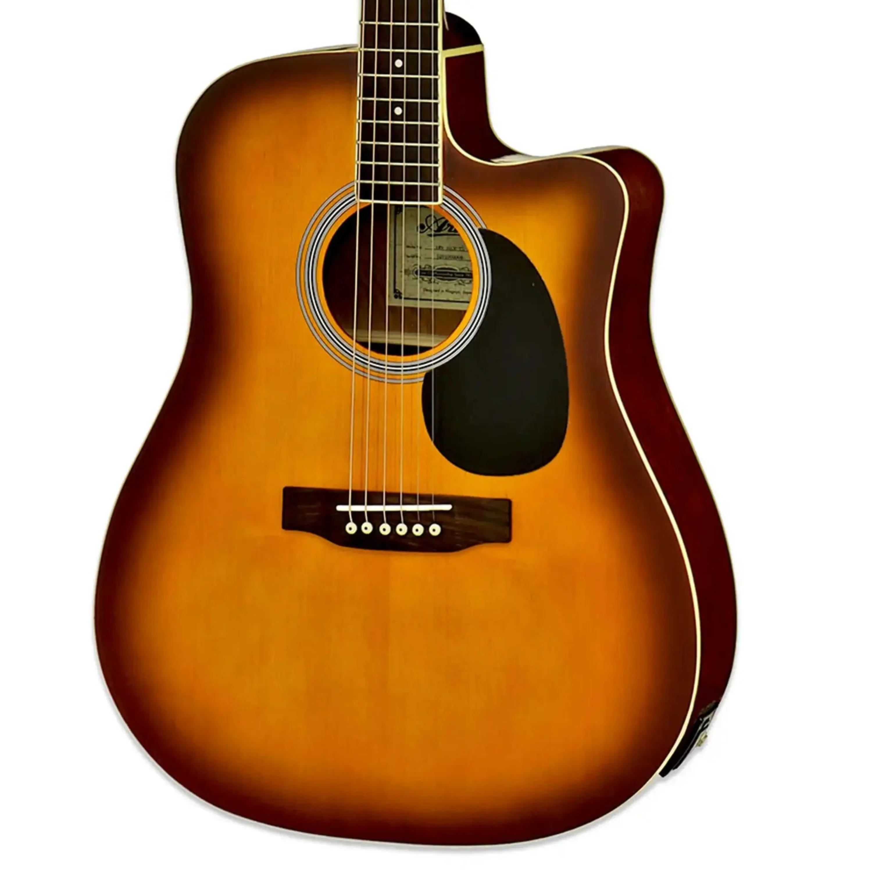 Aria AWN-15CE Prodigy Series Acoustic Electric Guitar - Tobacco Sunburst