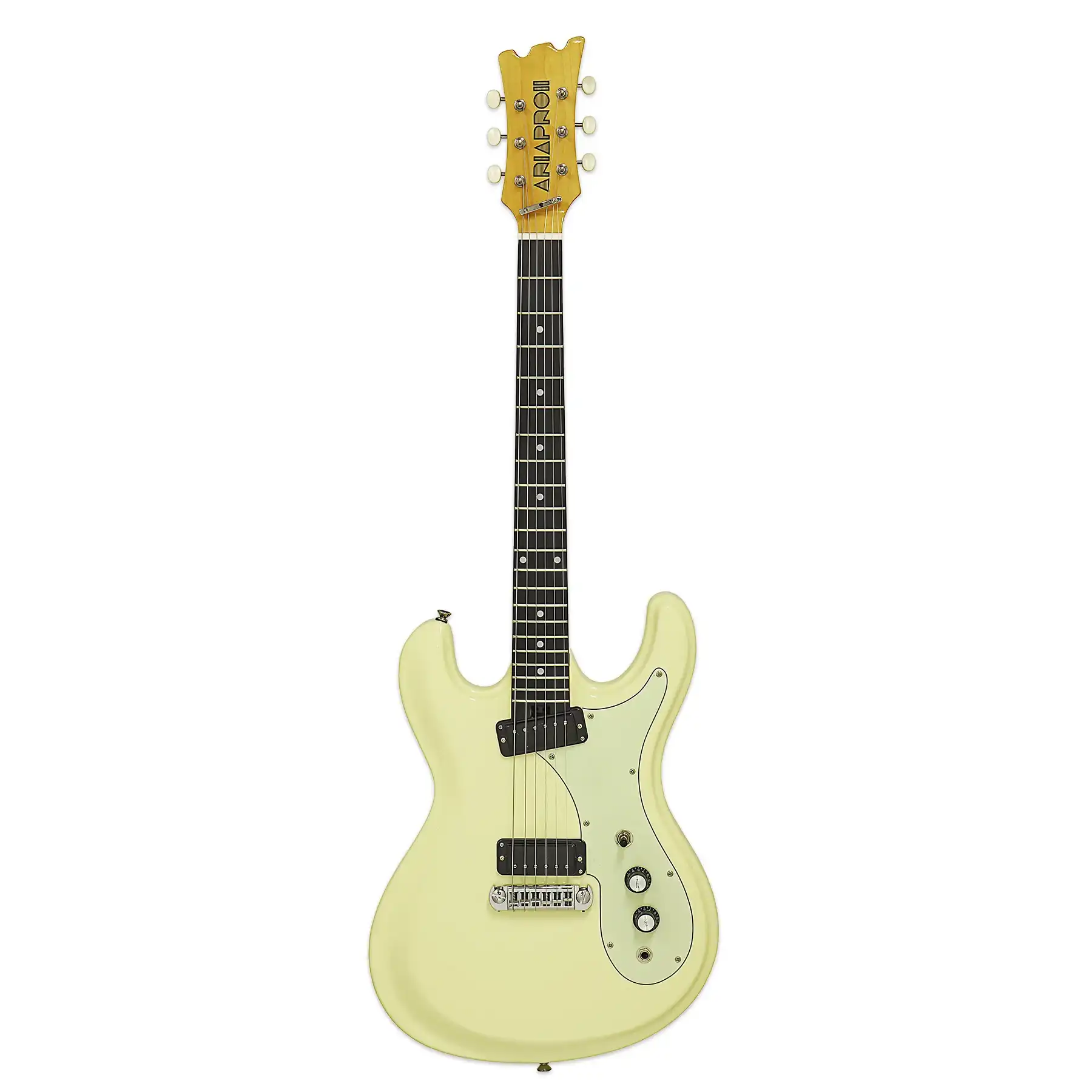 Aria DM-206 Pro II Retro Classics Electric Guitar - Vintage White - Image 3