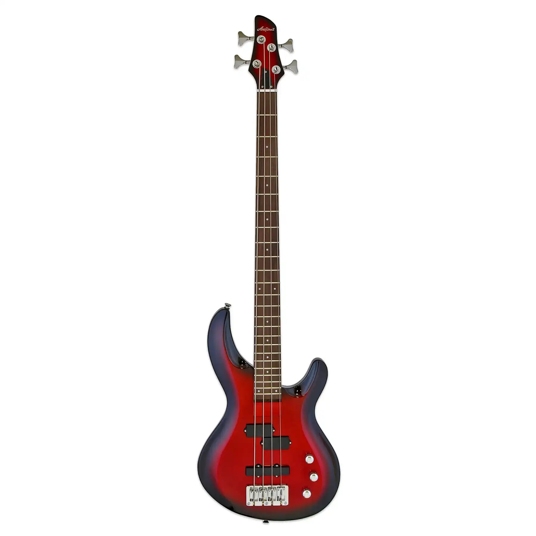 Aria IGB-STD Pro II Electric Bass - Metallic Red Shade - Image 3