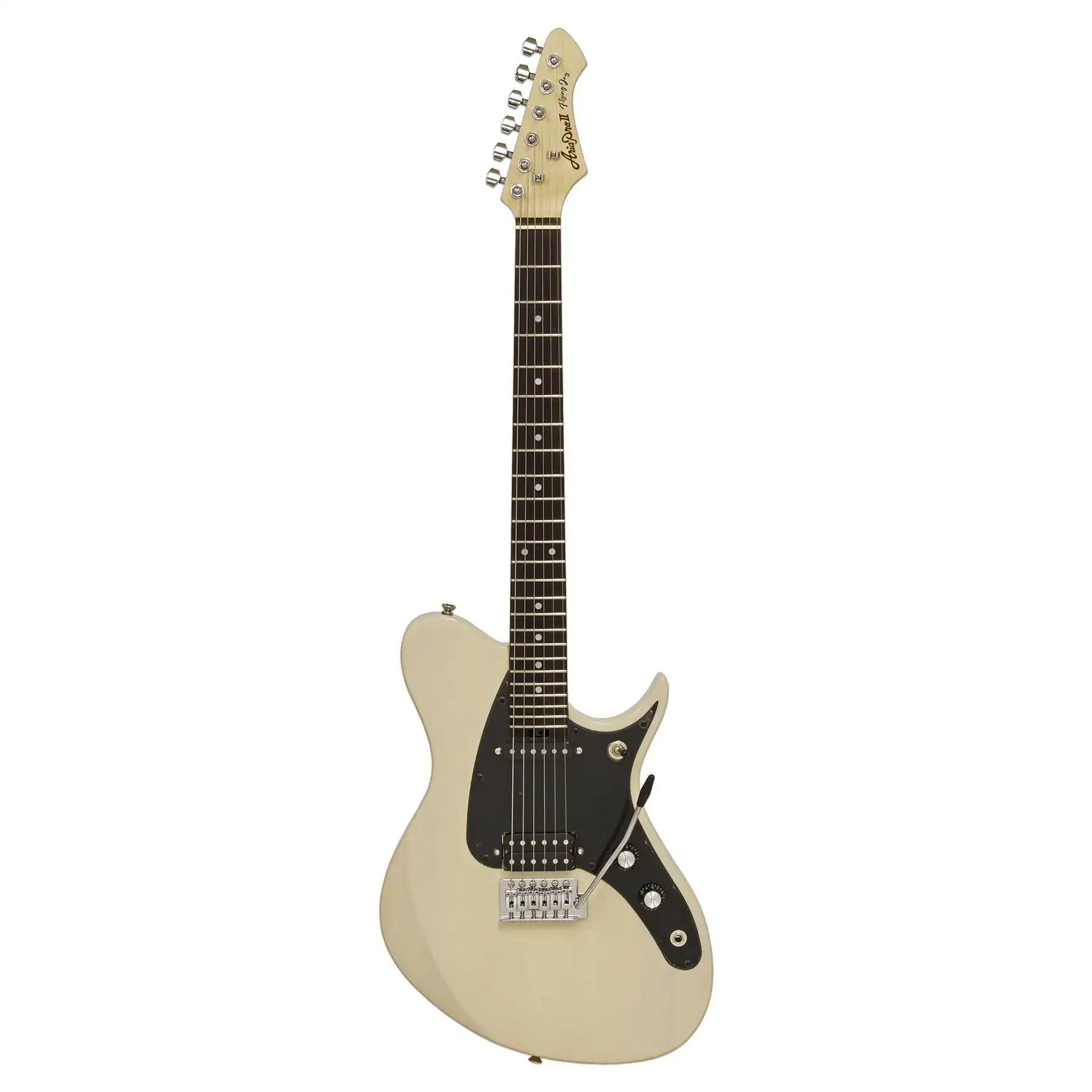 Aria J-1 Pro II Electric Guitar - See-Through Vintage White - Image 3