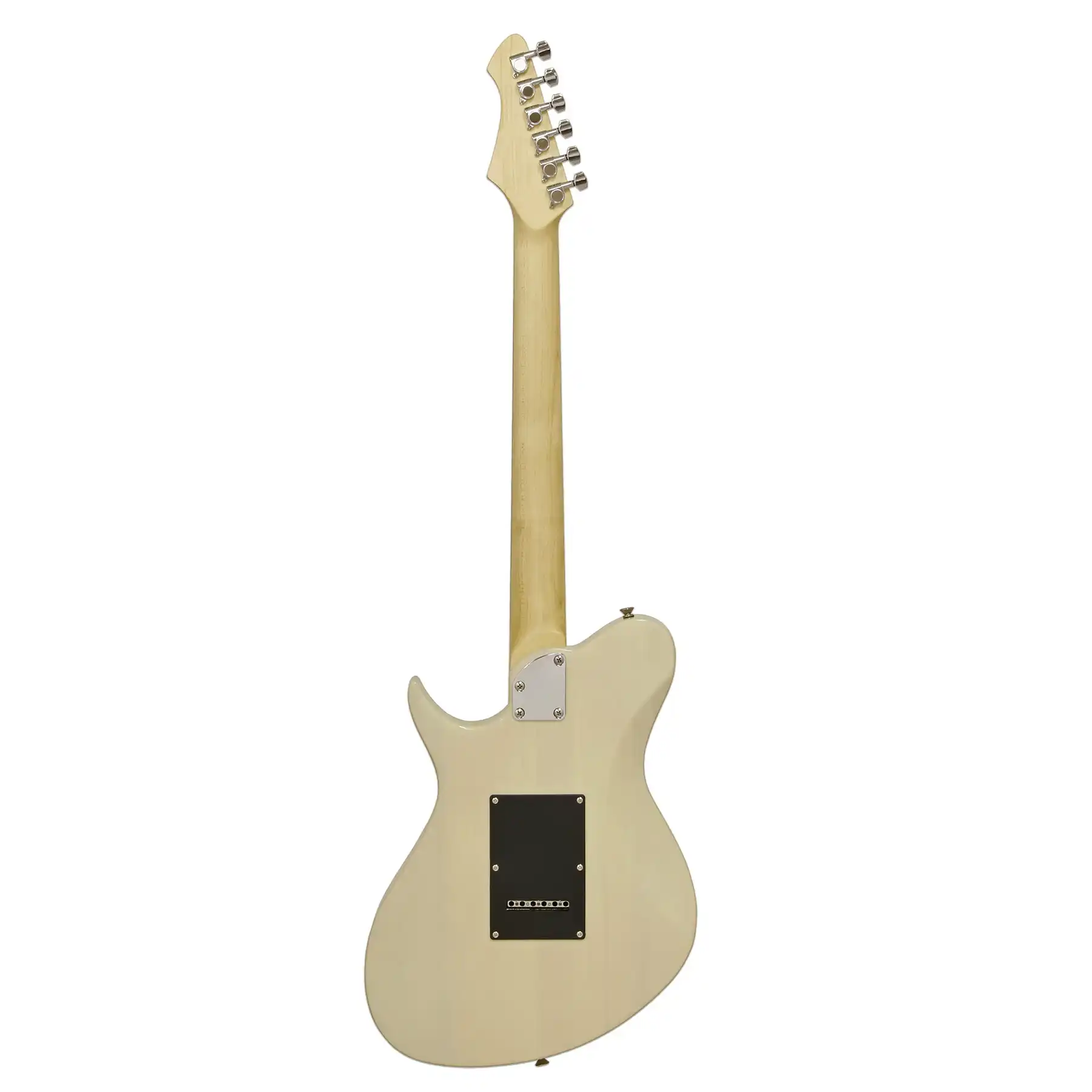 Aria J-1 Pro II Electric Guitar - See-Through Vintage White - Image 4