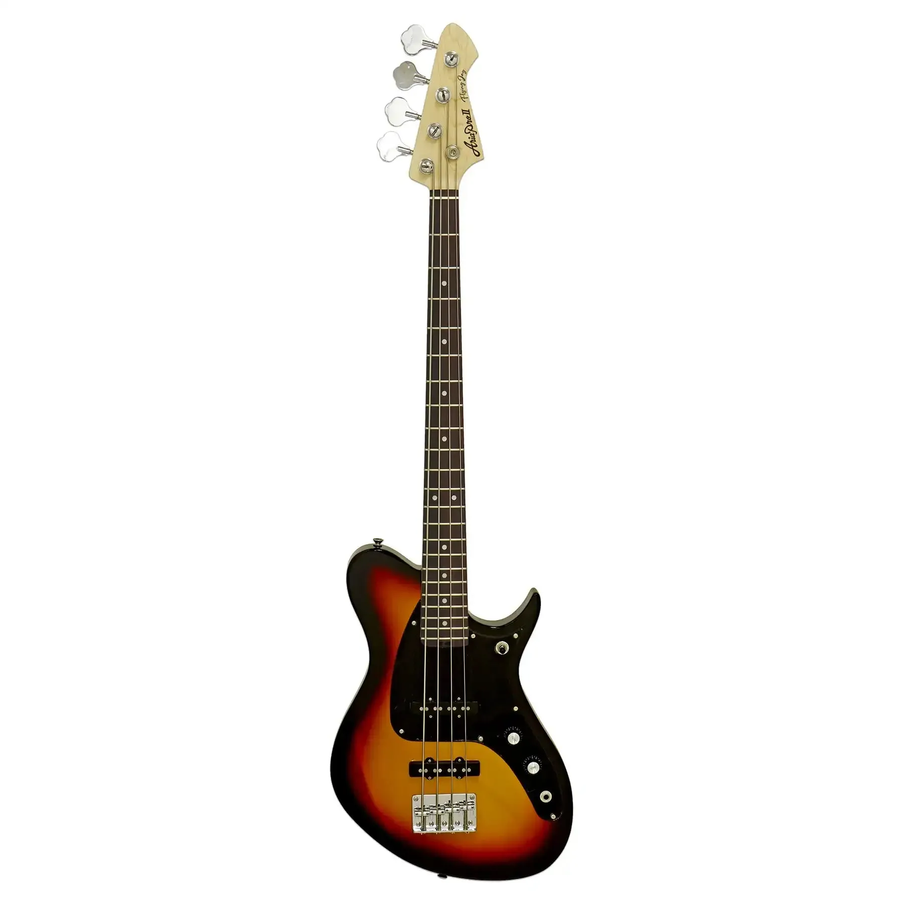Aria J-B Pro II Electric Bass - 3 Tone Sunburst - Image 3