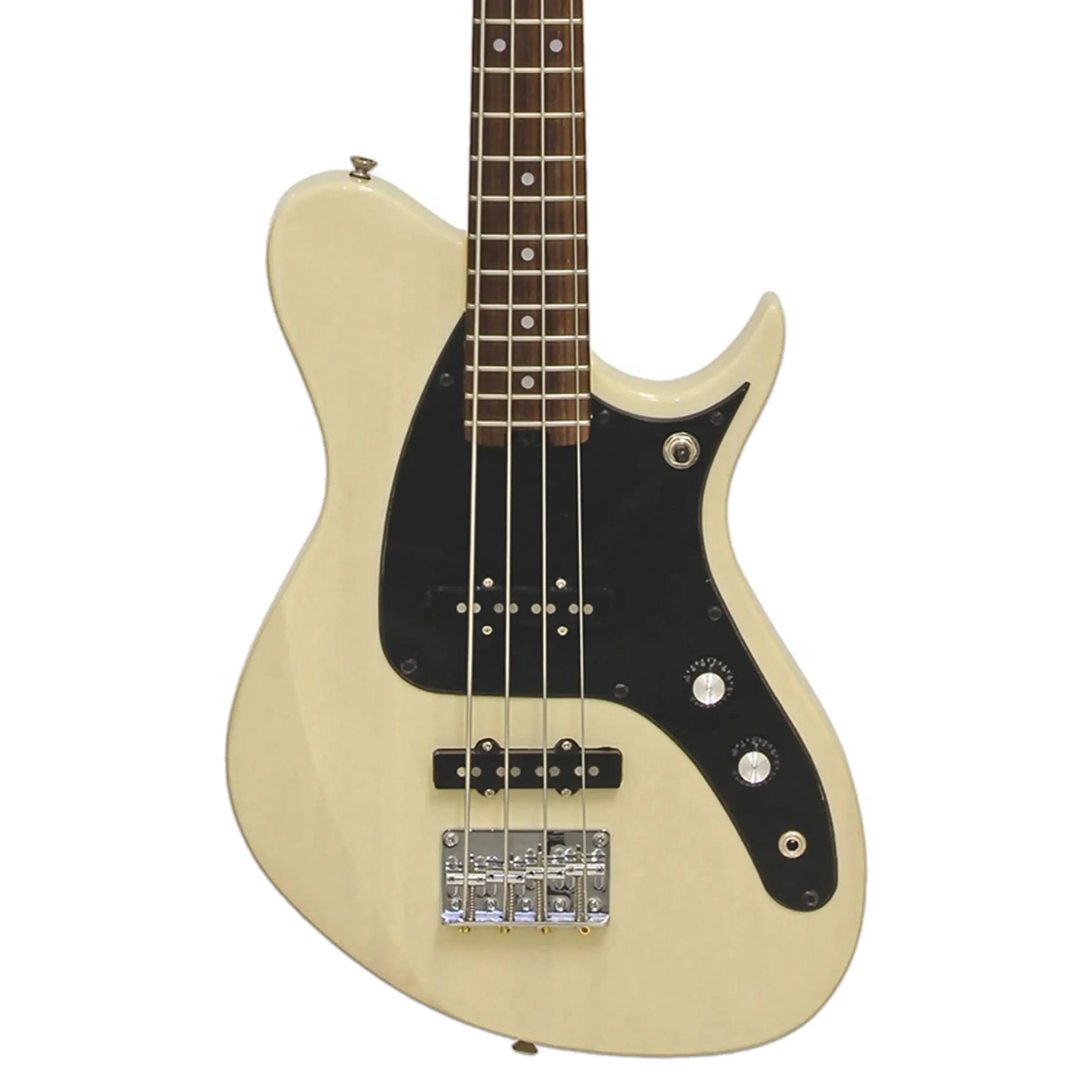 Aria J-B Pro II Electric Bass - See-Through Vintage White