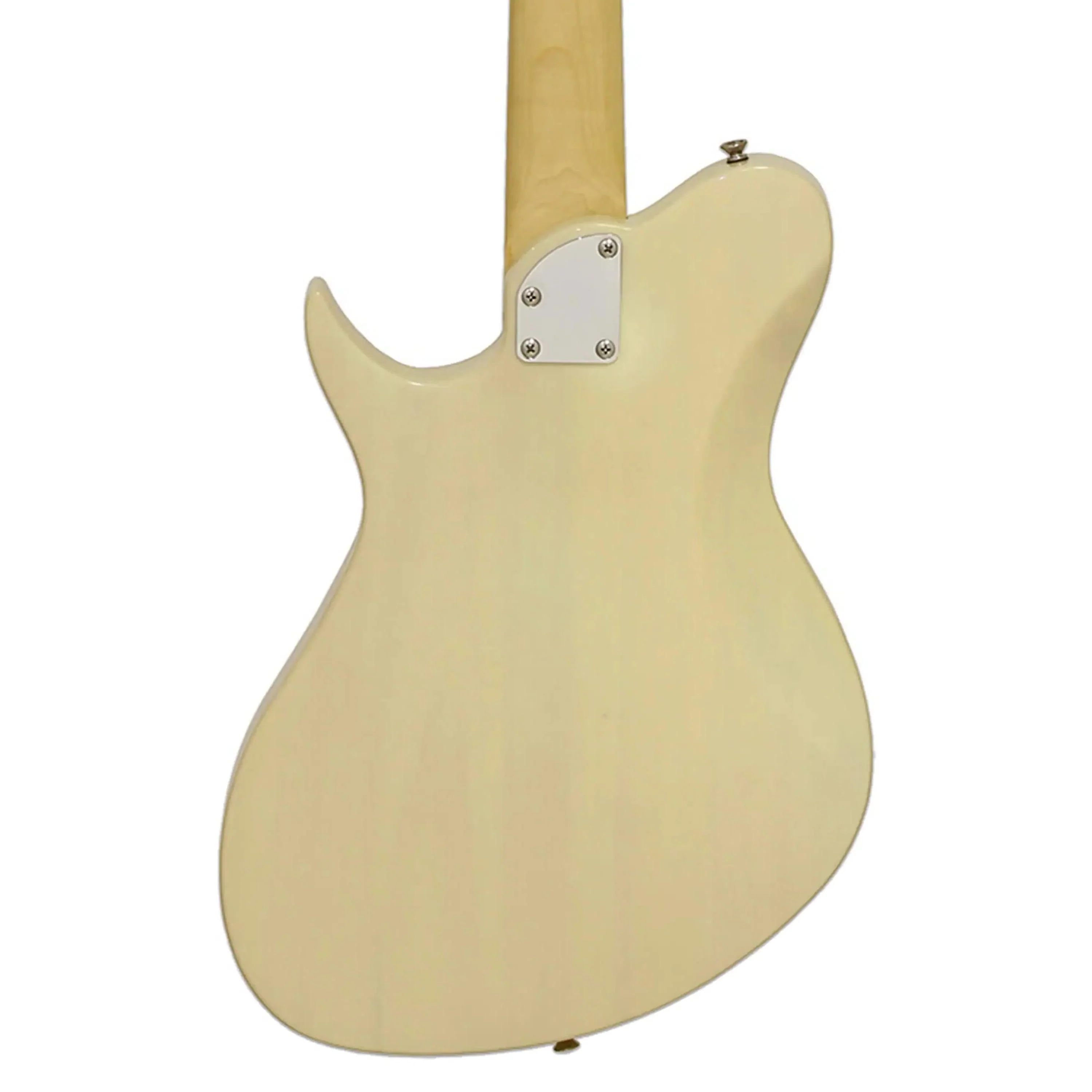 Aria J-B Pro II Electric Bass - See-Through Vintage White - Image 2