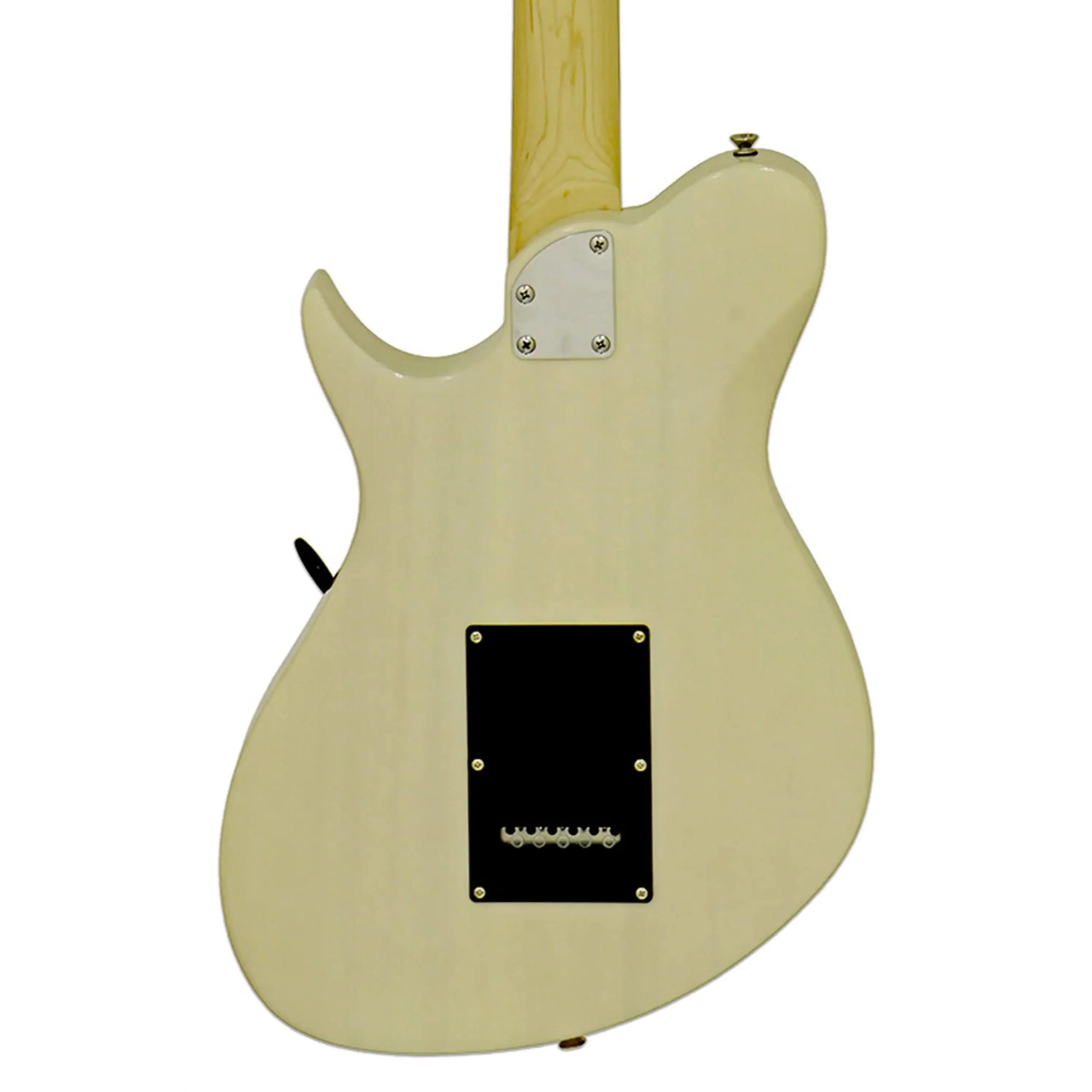 Aria J-B’tone Pro II Baritone Electric Guitar - See-Through Vintage White - Image 2