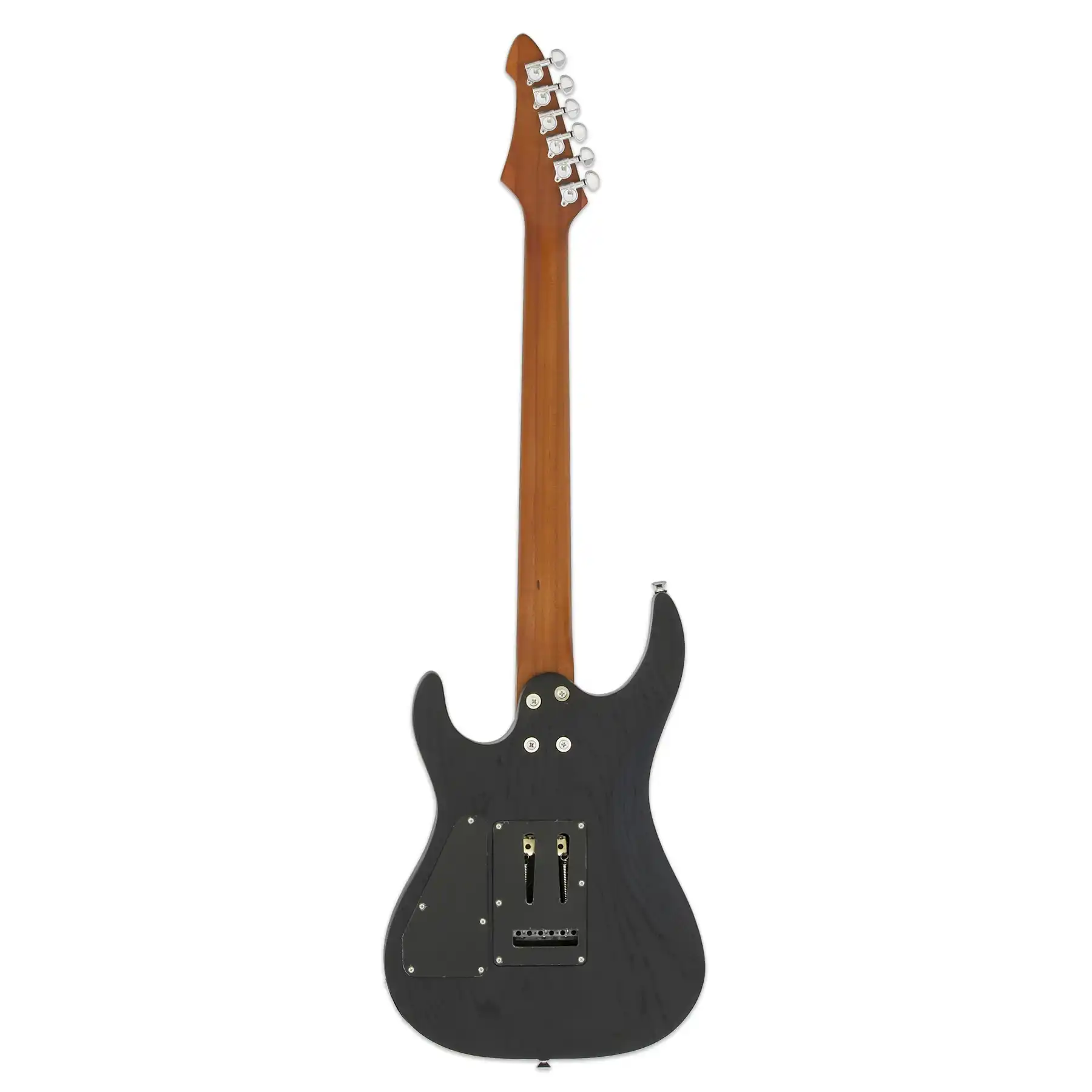 Aria MAC-DLX Pro II Electric Guitar - Stained Black - Image 4