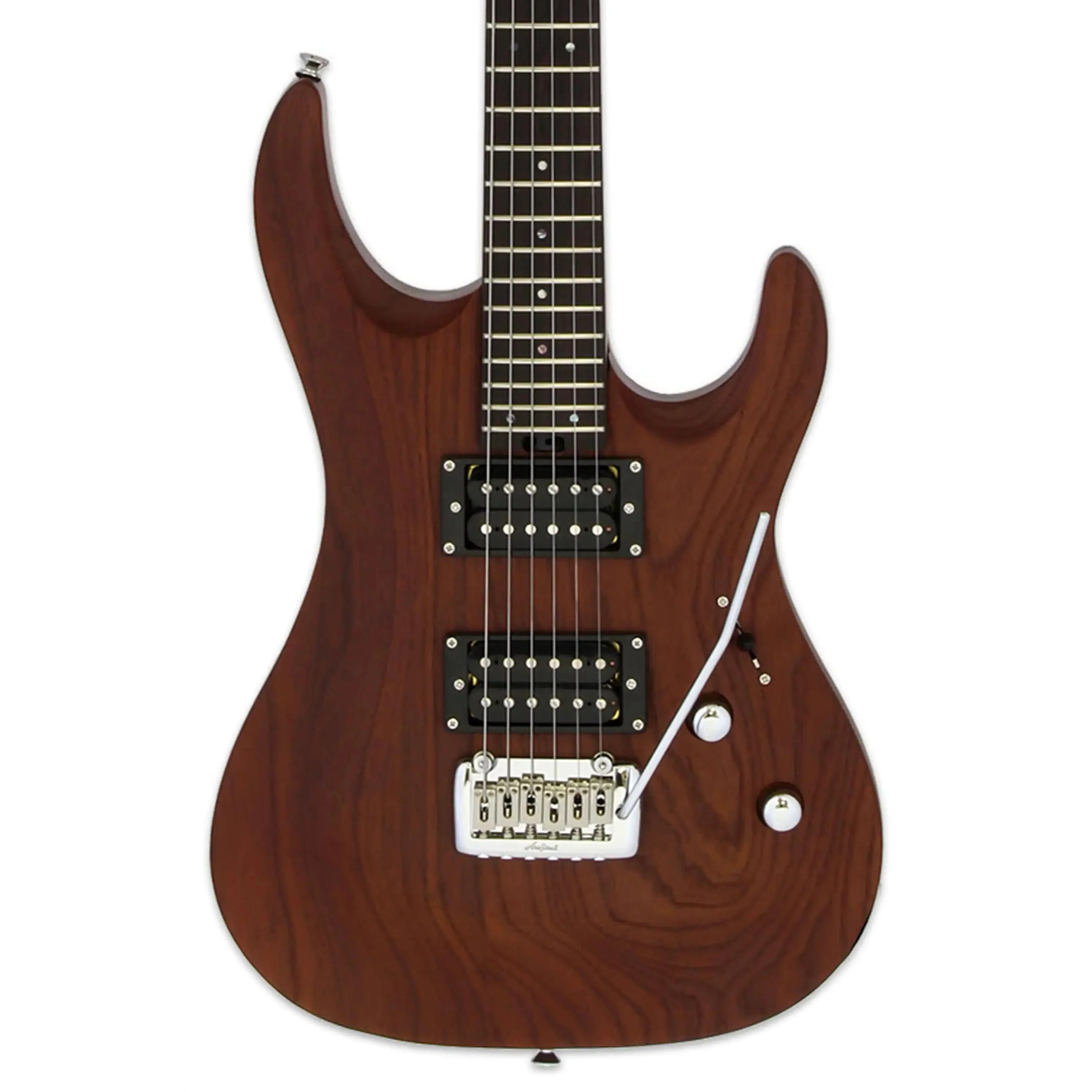 Aria MAC-DLX Pro II Electric Guitar - Stained Brown