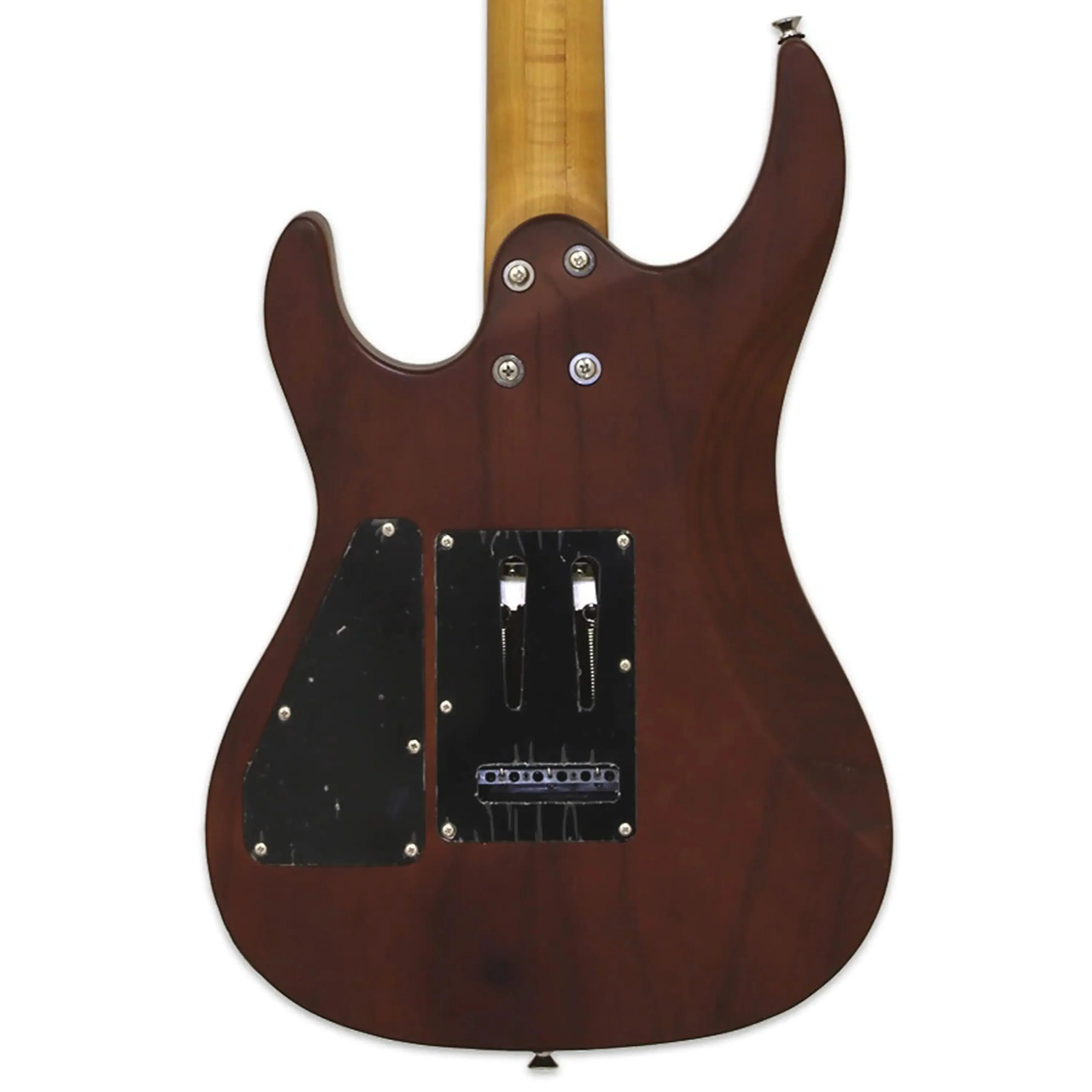 Aria MAC-DLX Pro II Electric Guitar - Stained Brown - Image 2