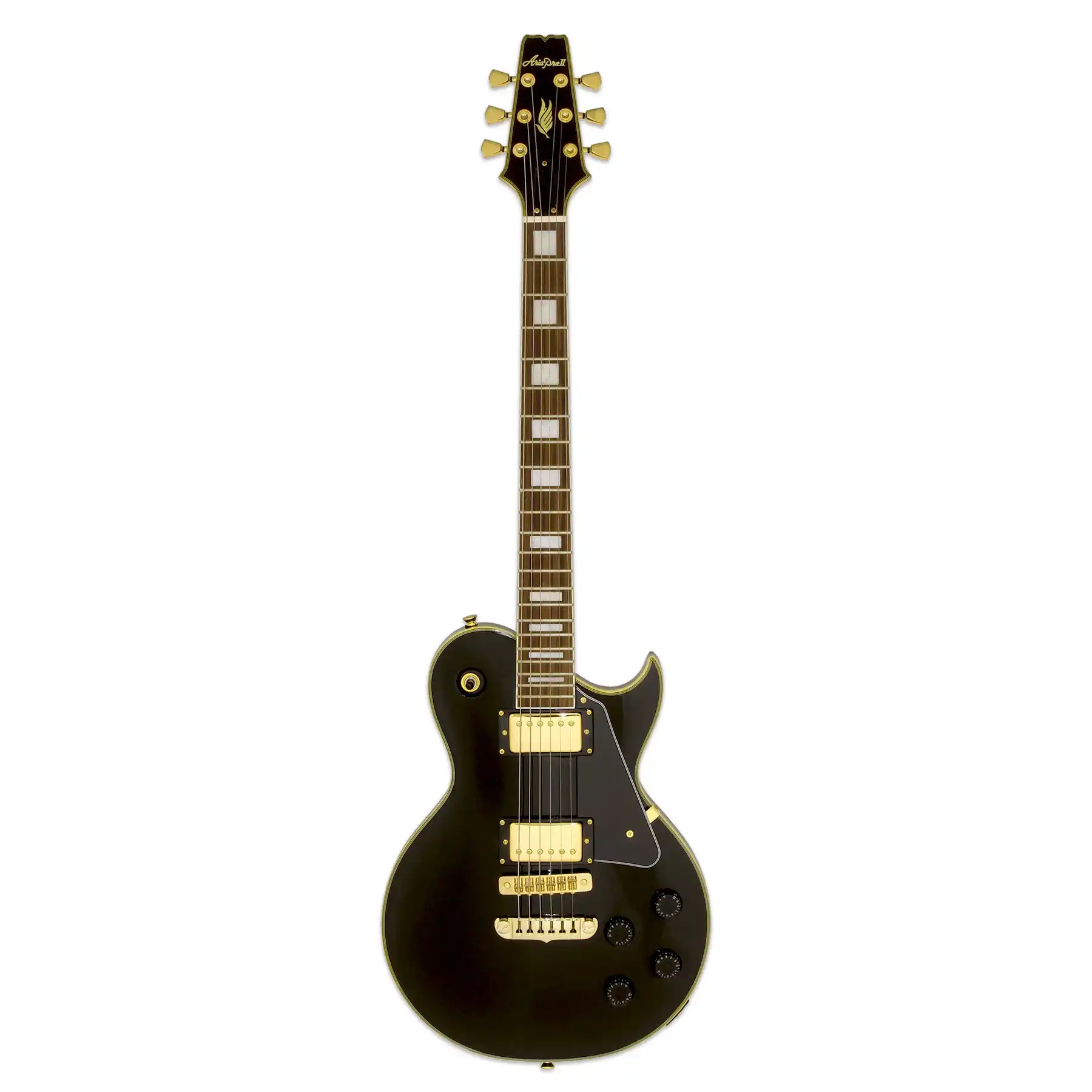 Aria PE-350CST Pro II Electric Guitar - Aged Black - Image 3