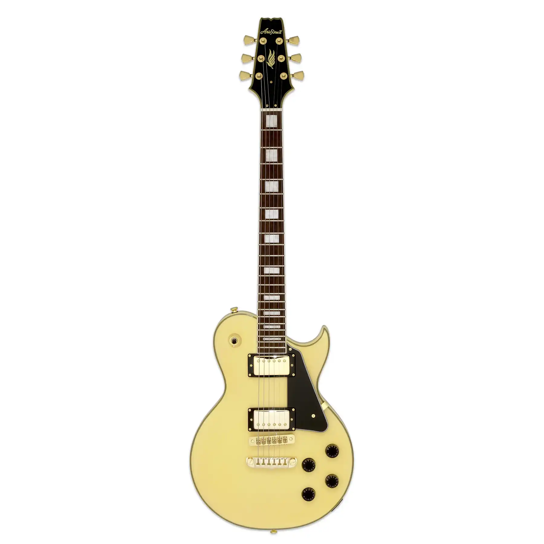 Aria PE-350CST Pro II Electric Guitar - Aged White - Image 3