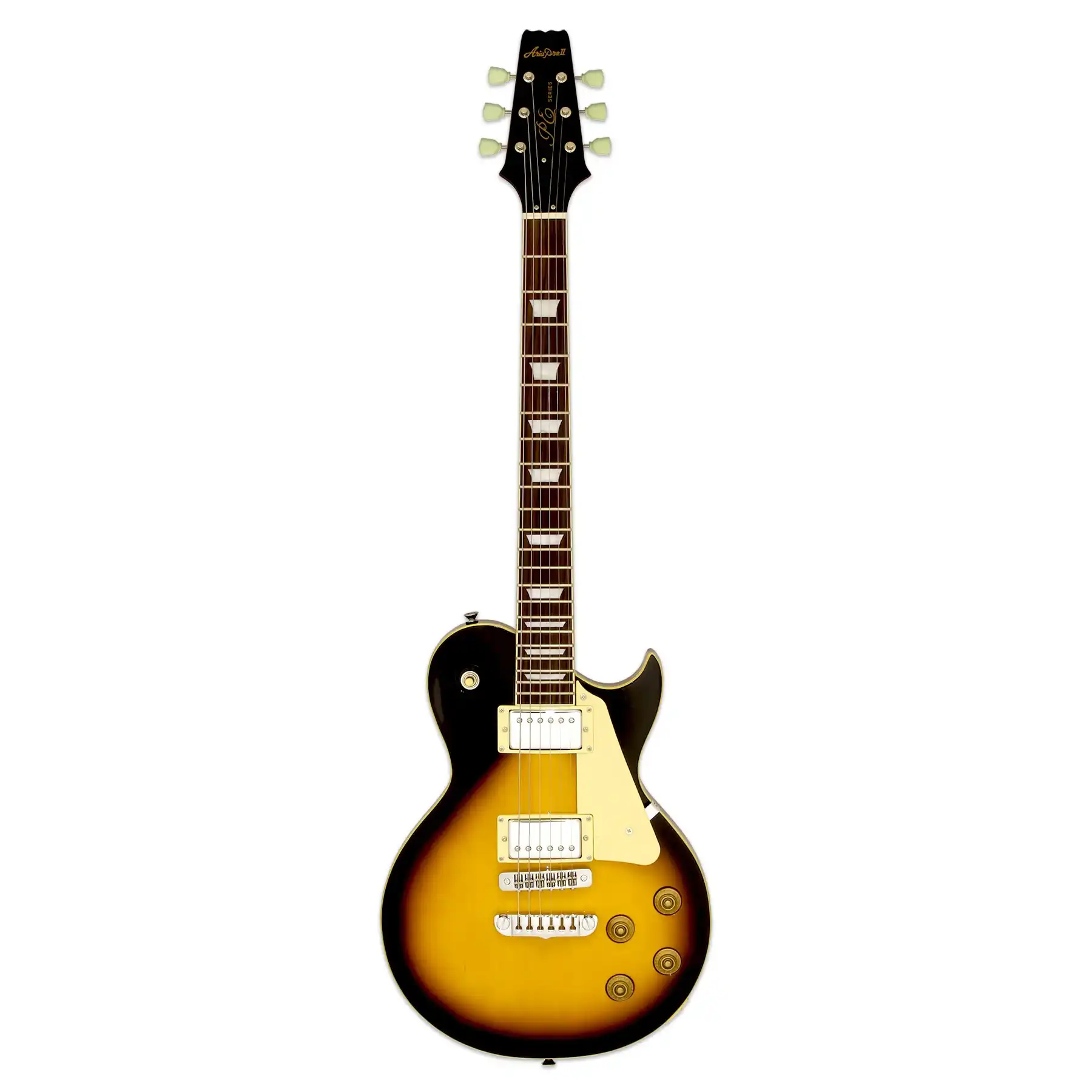 Aria PE-350STD Pro II Electric Guitar - Vintage Sunburst - Image 3