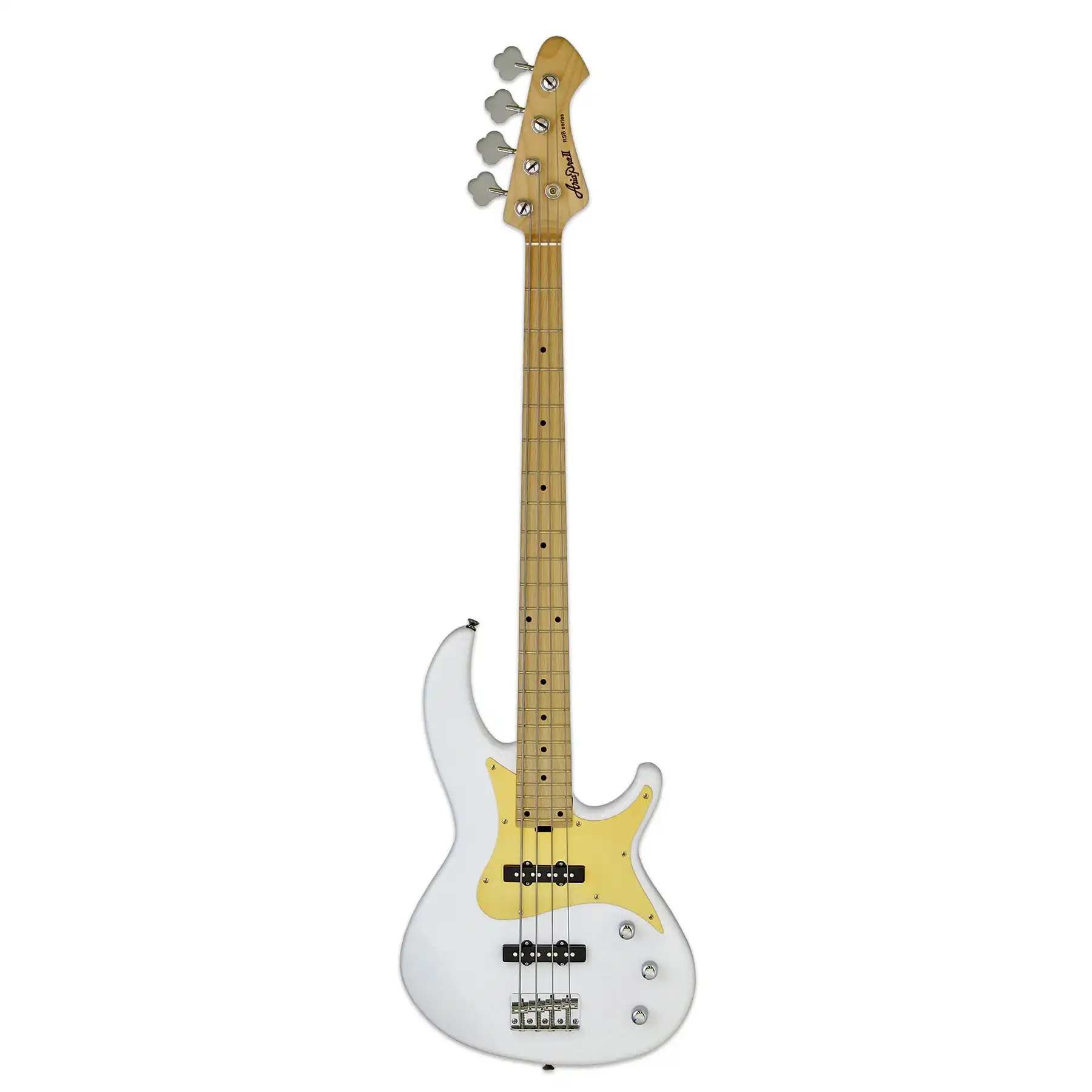 Aria RSB-618/4 Pro II Electric Bass - White - Image 3
